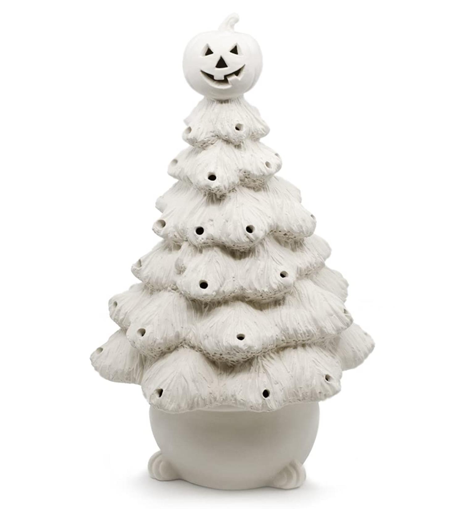 Jack-O-Lantern Tree Light Up - Paint Your Own Halloween Ceramic Keepsake - Buy Online on GoSupps.com