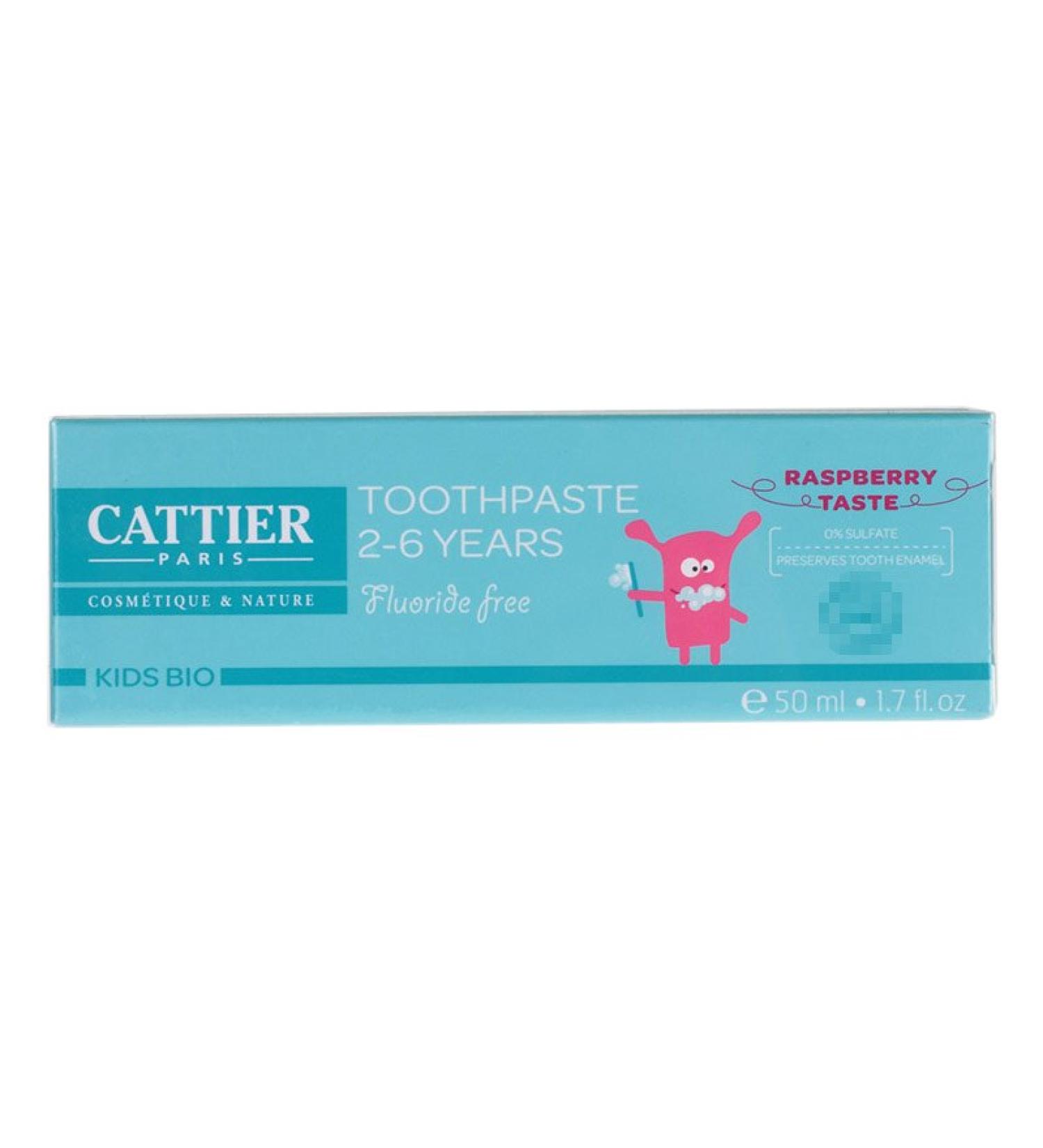 Cattier Kids Bio Toothpaste 2-6 Years | Natural & Organic 50ml | Safe for Children | International Shipping - Buy Online on GoSupps.com
