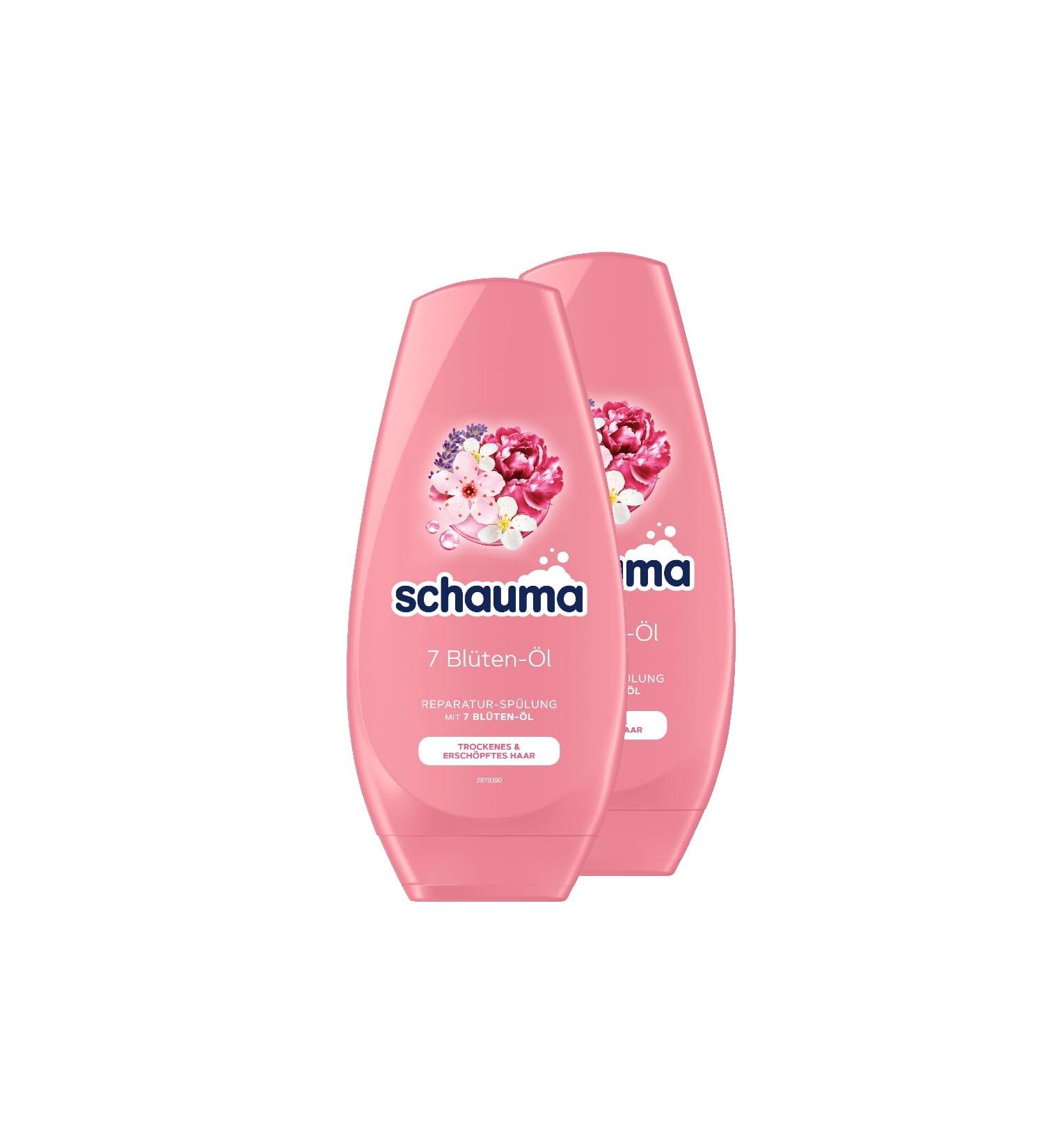  Schauma Schauma Schwarzkopf Repairing Conditioner with 7 Flower Oils (2 x 250 ml) conditioner for dry and tired hair conditioner for radiant shine without weighing hair down - Buy Online on GoSupps.com