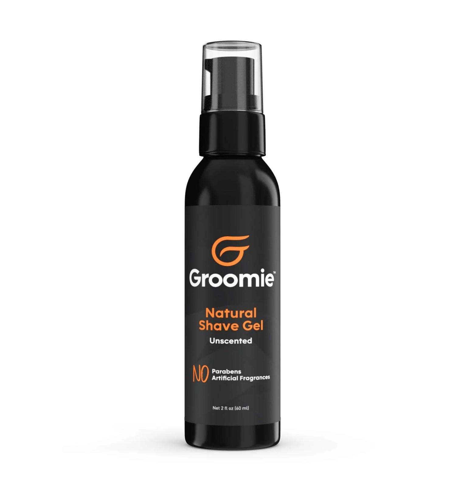 Groomie Natural Shave Gel - Unscented Aftershave for Delicate Skin | Hydrate & Elevate Your Shaving Routine - 60ml - Buy Online on GoSupps.com