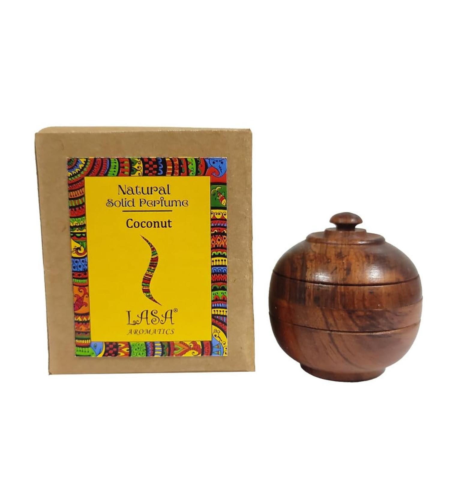 Lasa Aromatics Unisex Coconut Natural Solid Perfume - Buy Online on GoSupps.com
