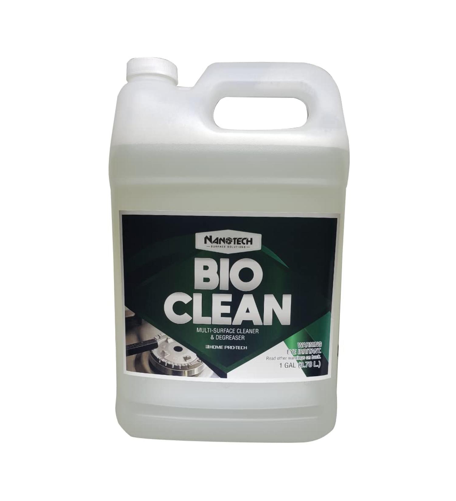 Nanotech SS Bio Clean - Biodegradable Multi Surface Heavy Duty Cleaner & Degreaser | Safe for Natural Stone Stainless Steel Plastic Glass Metal & Vinyl | 1 Gallon - Buy Online on GoSupps.com