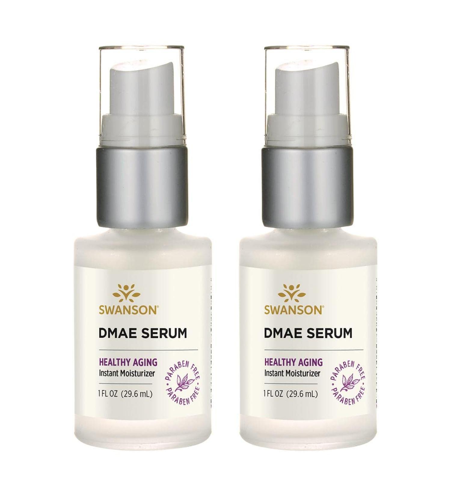Swanson DMAE Serum 1 fl oz (2 Pack) - Anti-Aging Skincare | International Shipping Available - Buy Online on GoSupps.com