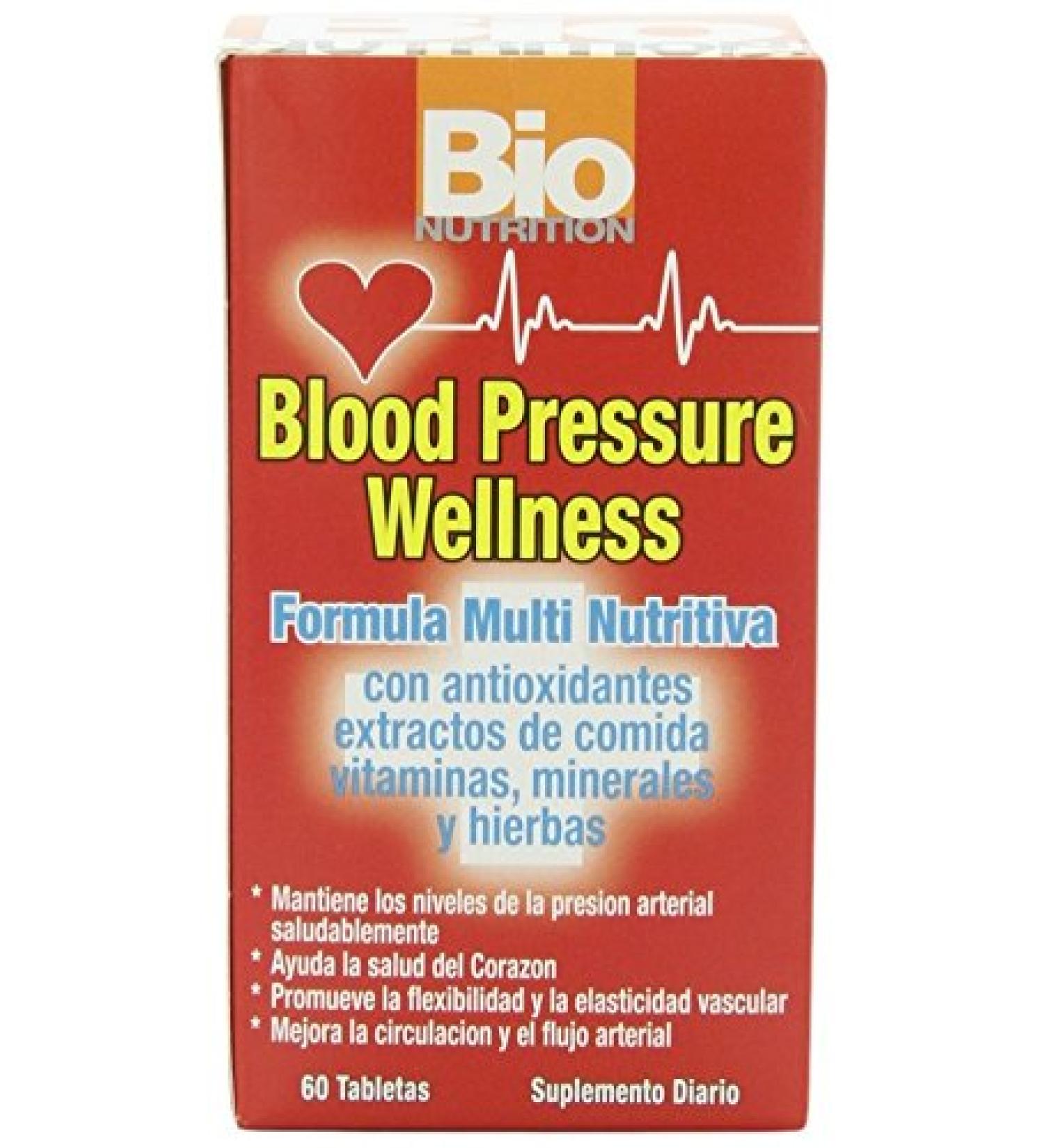 Bio Nutrition Blood Pressure Wellness Tabs - 60 Count - Buy Online on GoSupps.com