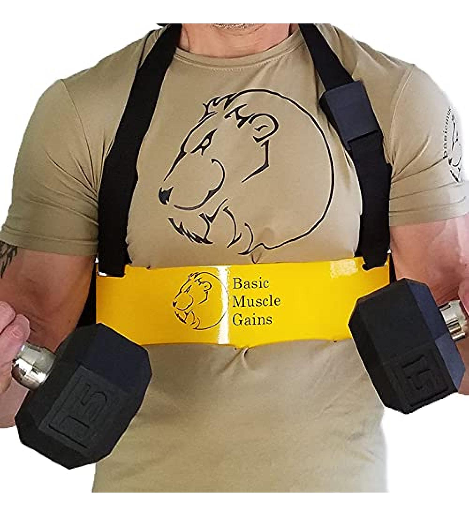 Buy BMG Arm Blaster - Steel Bicep Isolator & Portable Preacher Curling Tool for Arm Muscle Gains | Adjustable Strap | International Shipping Available - Buy Online on GoSupps.com