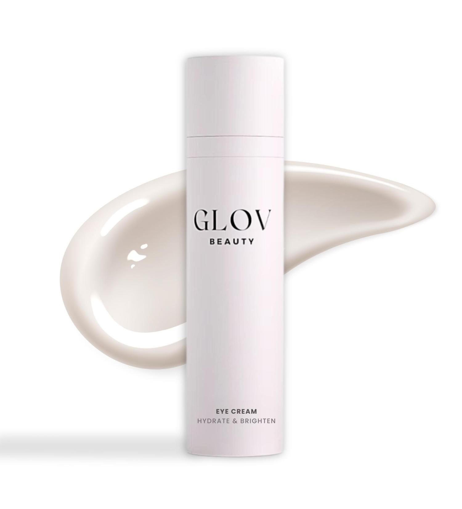 Glov Beauty - Hydrate & Brighten Eye Cream - Anti-Aging Under Eye Cream for Dark Circles, Wrinkles & Puffiness - With Retinyl Palmitate, Sodium Hyaluronate & Niacinamide - All Skin Types - Buy Online on GoSupps.com