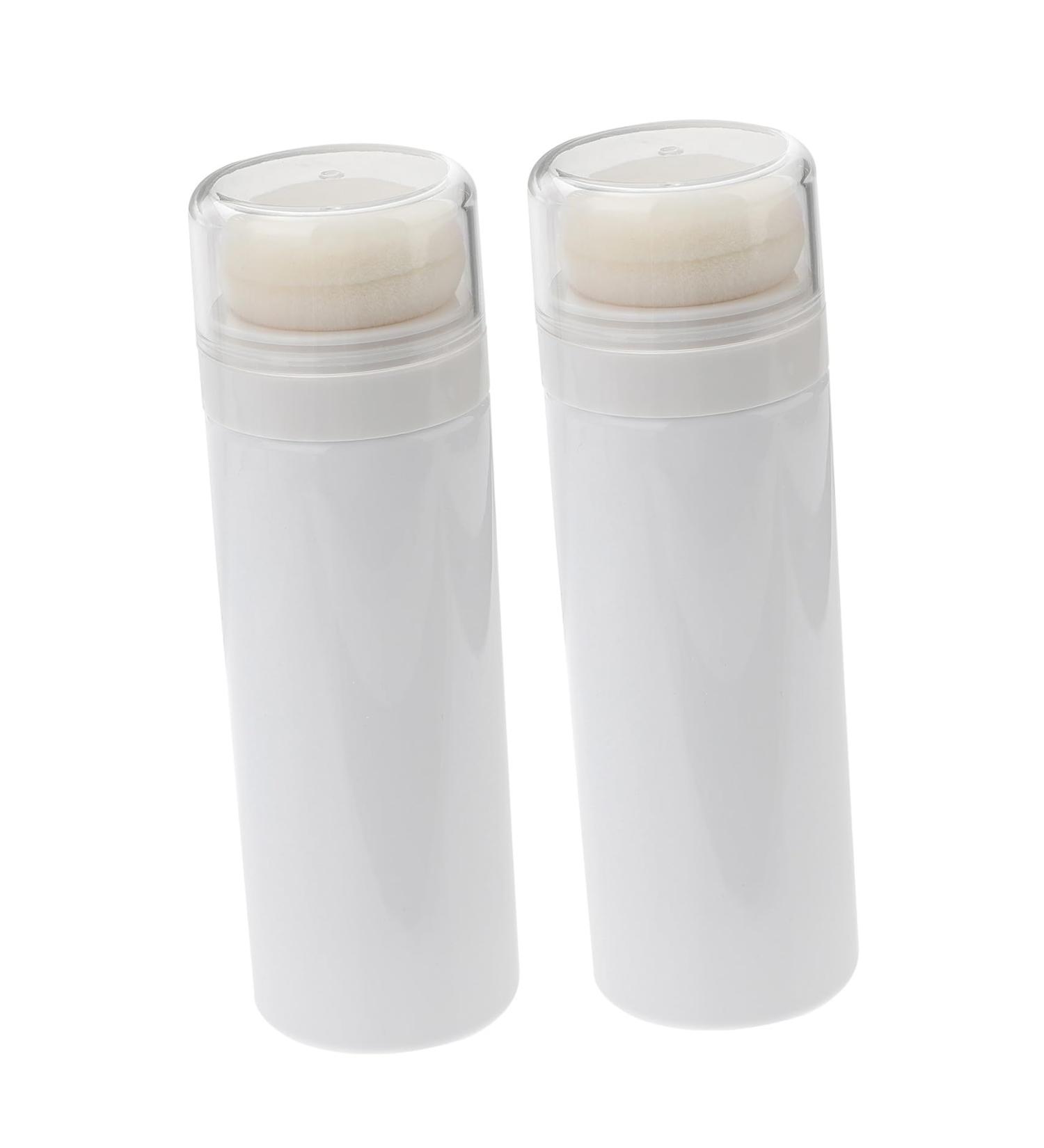 Lot de 2 Flacons Poudre pour B b Couvercle Anti-poussi re et Houppette Int gr e Pratique et R sistant Soin Peau en Voyage Couleur Al atoire - Buy Online on GoSupps.com