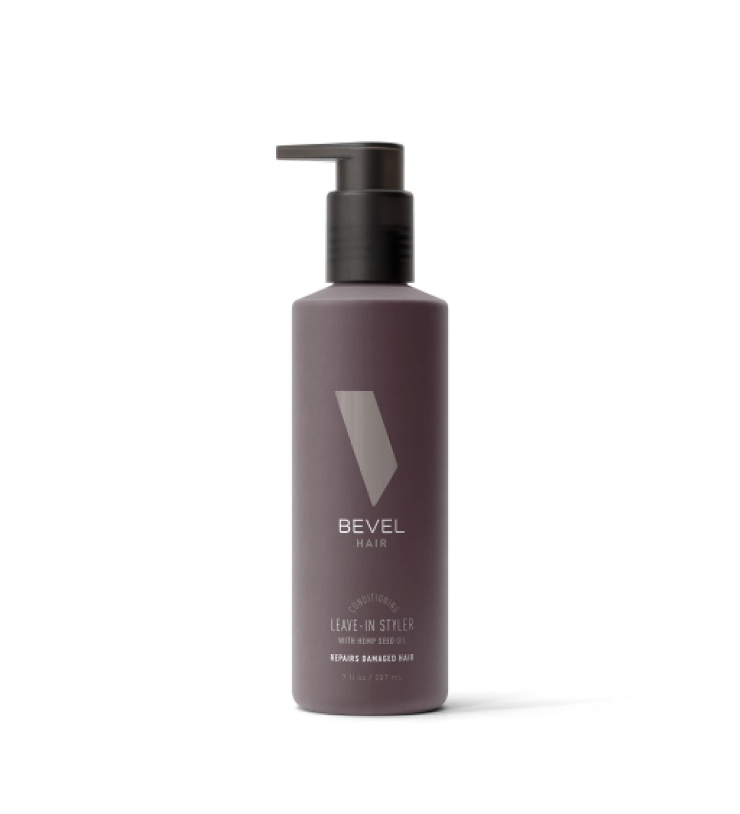 Bevel Men's Leave In Conditioner with Hemp Seed Oil and Biotin - 7 Oz Curly Hair Styler - Buy Online on GoSupps.com