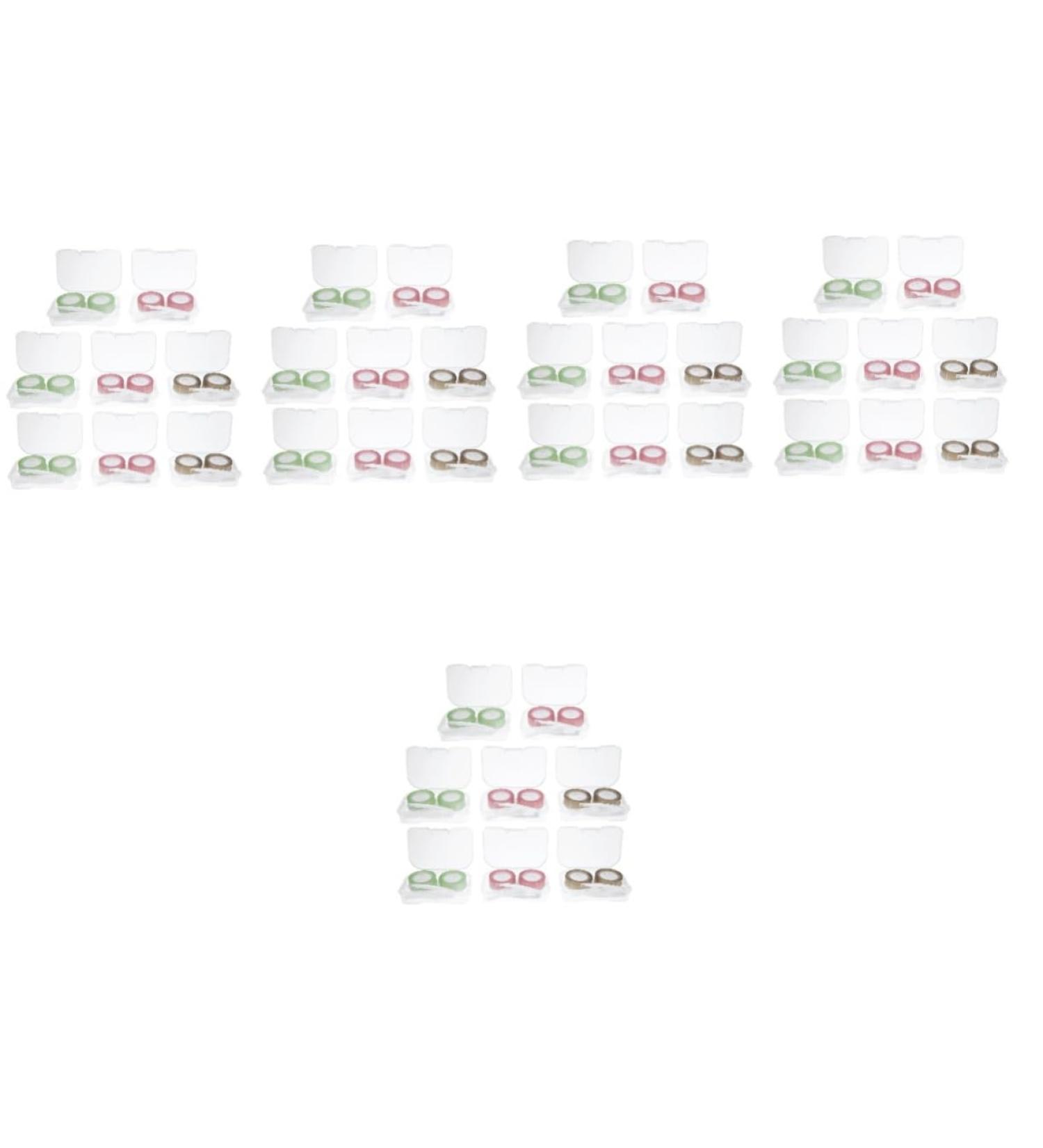 Solustre 40 STK Mini Contact Lens Containers - Portable Travel Accessories & Cases for Eye Care - Buy Online on GoSupps.com