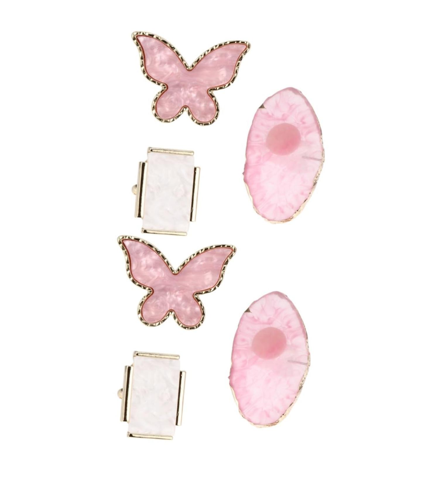  Healeved Healeved 6 Piece Nail Palette Holder for Nail Polish Makeup Mixing Palette Makeup Palette Color Drawing Square Nail Art Tray Ring DIY Color Plate Mixing Tray for Nail Polish Resin - Buy Online on GoSupps.com