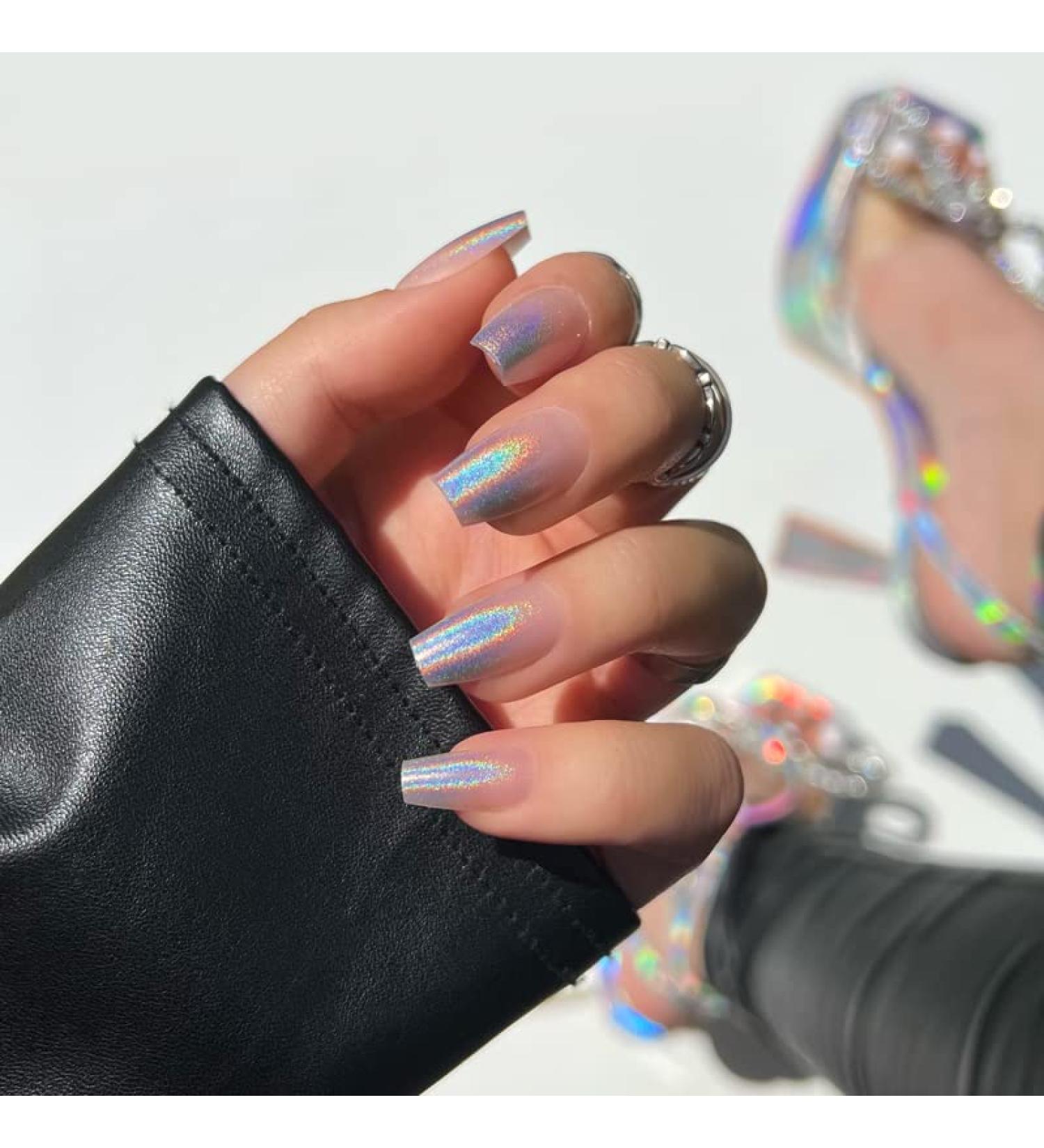 Kiara Sky Xpress Pro 100% Acrylic Press On Nails - Oh Holo There - Buy Online on GoSupps.com