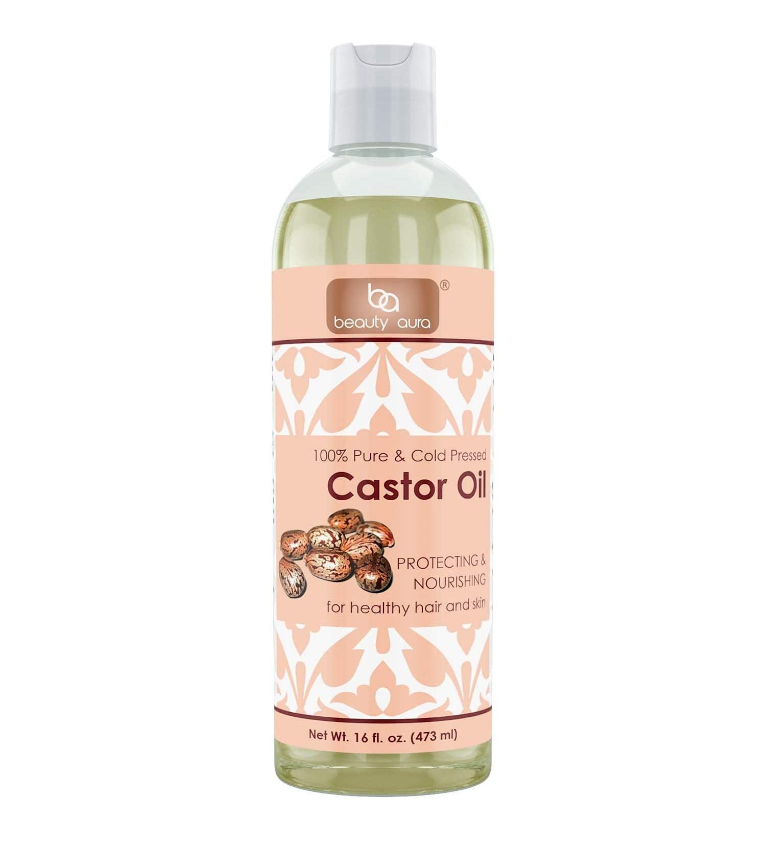 Beauty Aura 100 percent Pure Castor Oil From Best Quality Castor Seeds 16 Fl Oz 16 Fl Oz (Pack of 1) - Buy Online on GoSupps.com