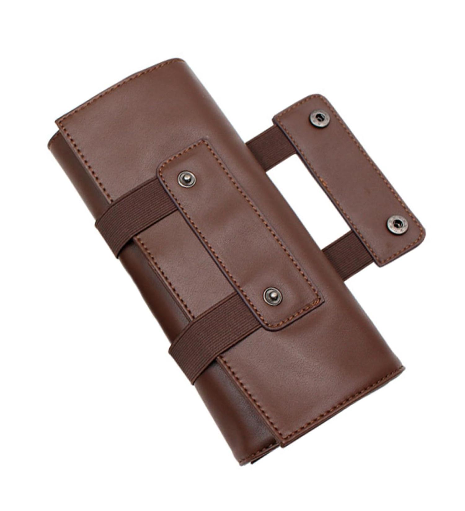 Minkissy Haircut Storage Bag & Frog Headband | Hairdressing Scissor Holder & PU Leather Tool Organizer for Stylists - Buy Online on GoSupps.com