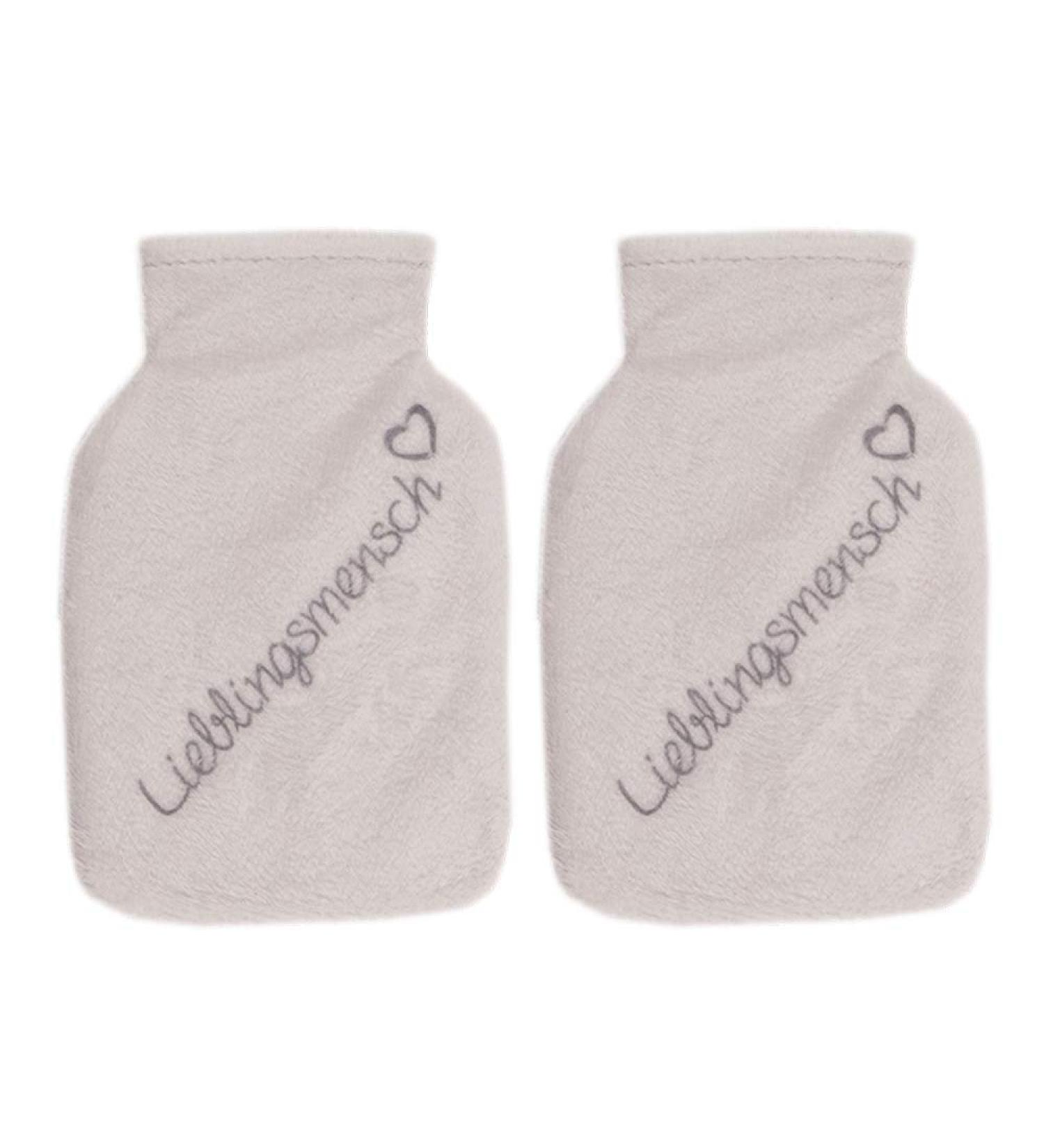 Set of 2 pocket warmers favorite person white with fleece cover set of 2 - hand warmers reusable