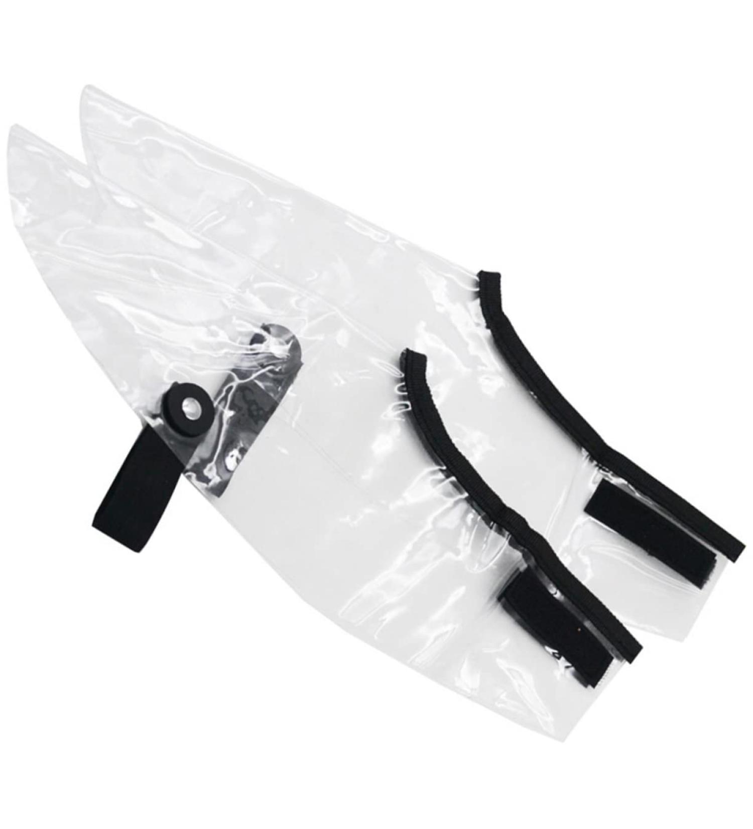 Angoily Barber Shoe Covers - Haircut Protector & Hair Dye Cloak Set | Transparent 34x15cm Ideal for Hairdressers & Cosmetologists - Buy Online on GoSupps.com