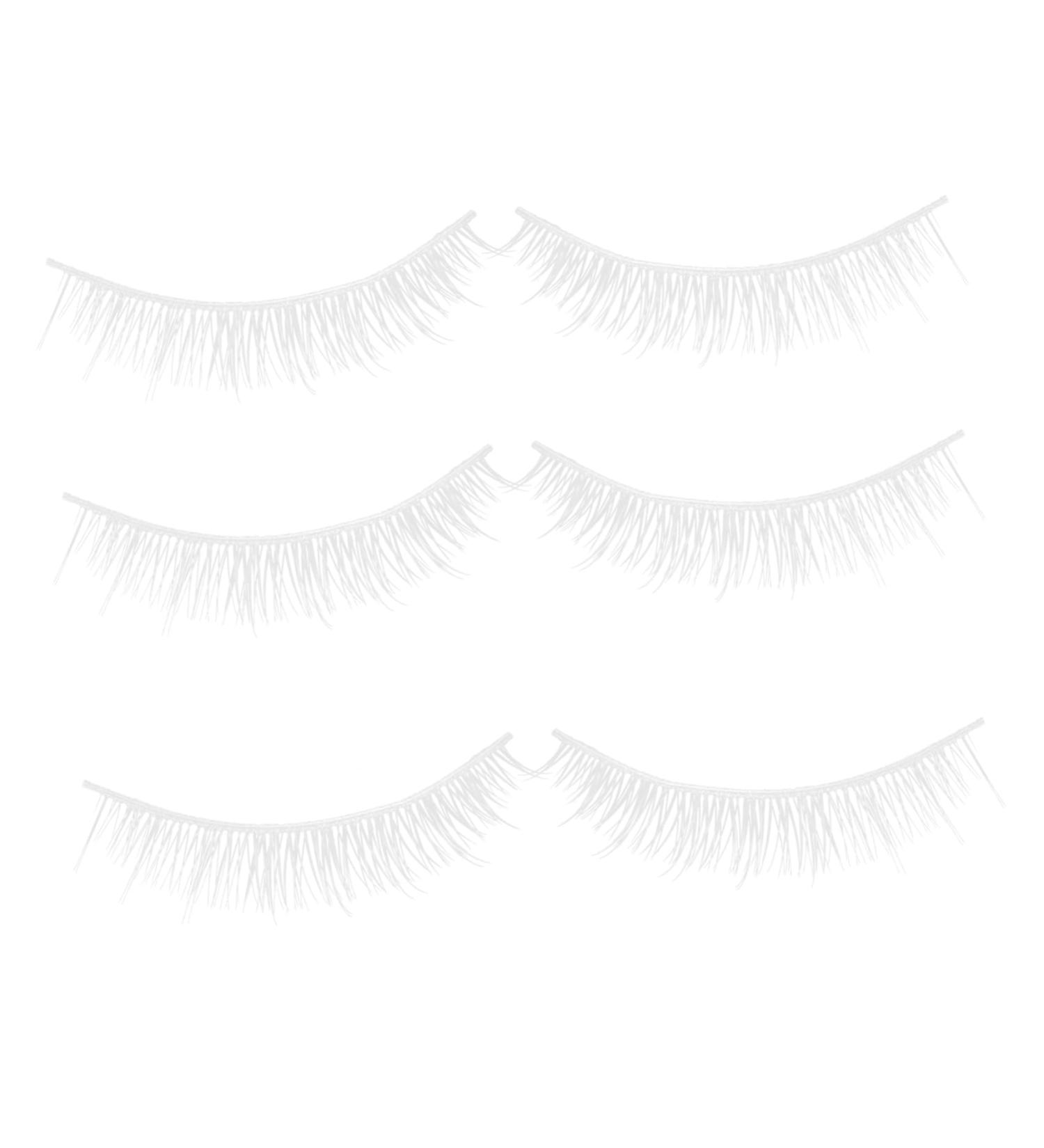 minkissy 3 Pairs Fake Eyelashes False Lashes Cosmetic Lashes Cosplay Lashes Lash Clusters Faux Eyelashes Fake Lashes False Lash Extensions Cluster Lashes White Chemical Fiber Extend Painted - Buy Online on GoSupps.com
