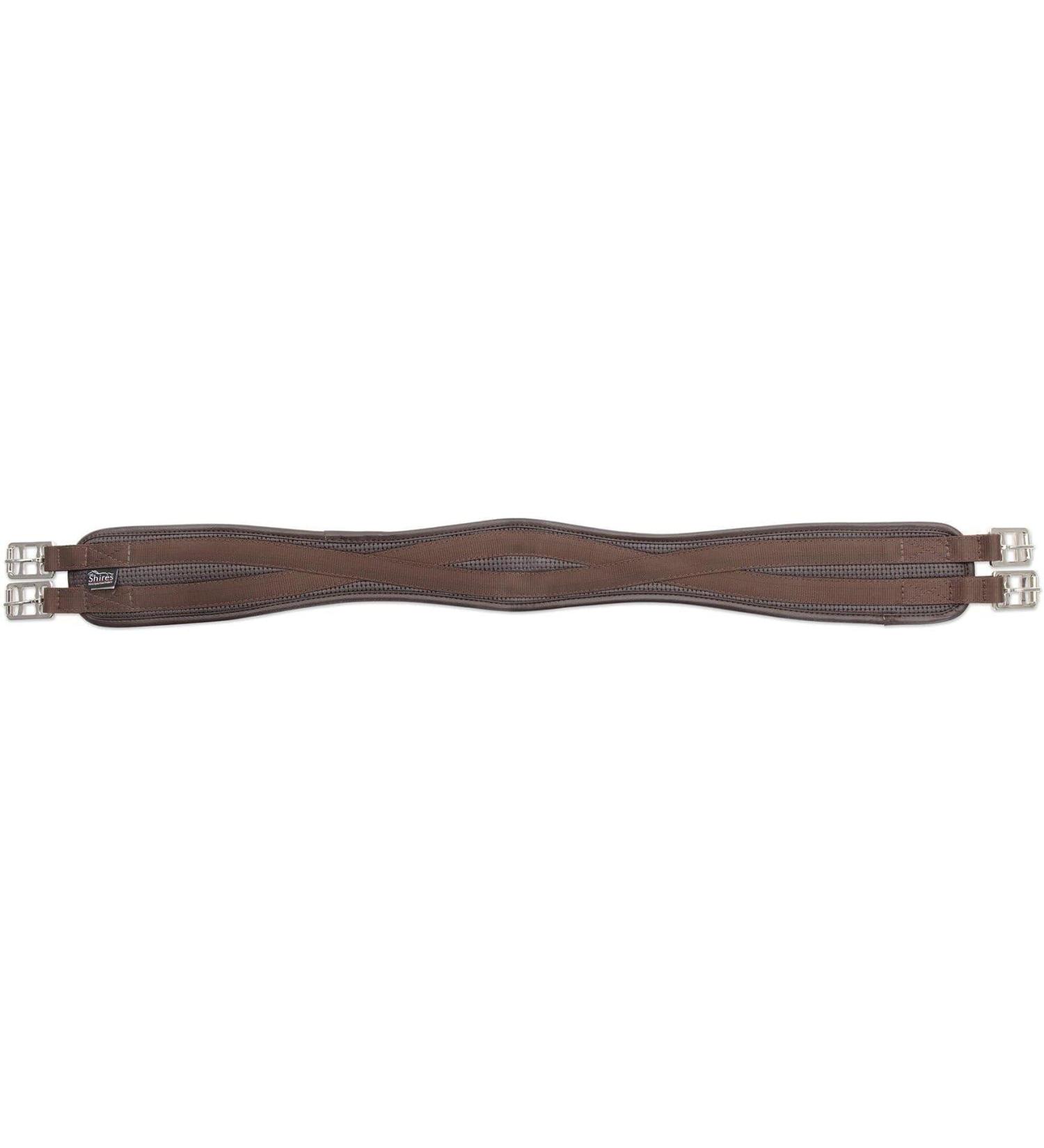 Shires Anti Chafe Contour girth no elastic 480e 48 Brown - Buy Online on GoSupps.com