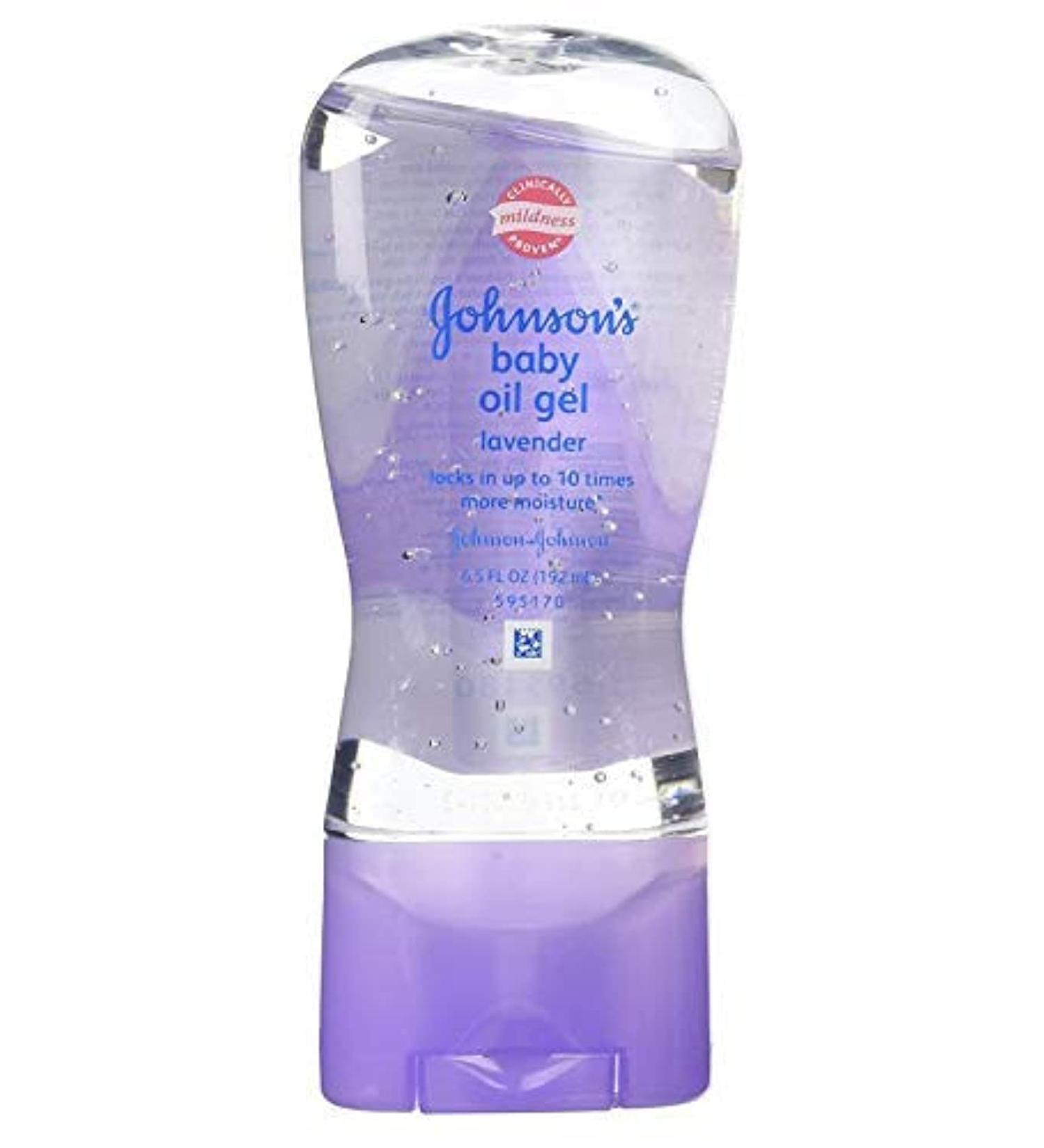 Johnson's Baby Oil Lavender Gel 6.5 Fl Oz - Pack of 6 | Moisturizing Baby Oil for Soft Skin - Buy Online on GoSupps.com
