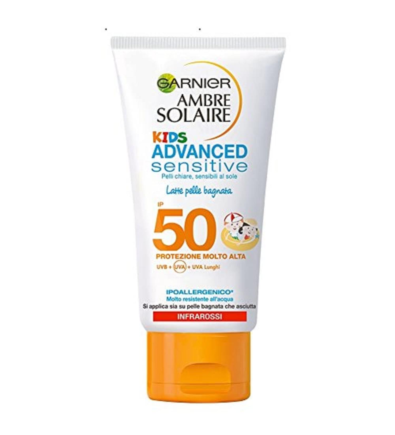 Garnier Ambre Solaire Advanced Sensitive Kids Sun Protection Very High IP50+ Protective Lotion 150 ml