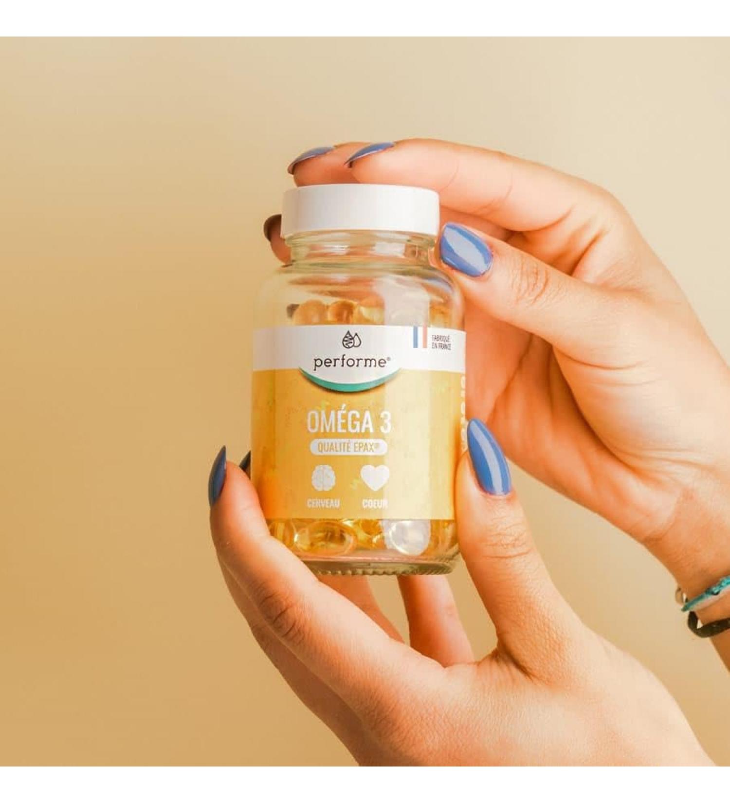 Performe - Omega 3 Pure and Natural Wild Fish Oil Quality Patented EPAX High Concentration of DHA and EPA 90 soft capsules 30 day cure - Buy Online on GoSupps.com