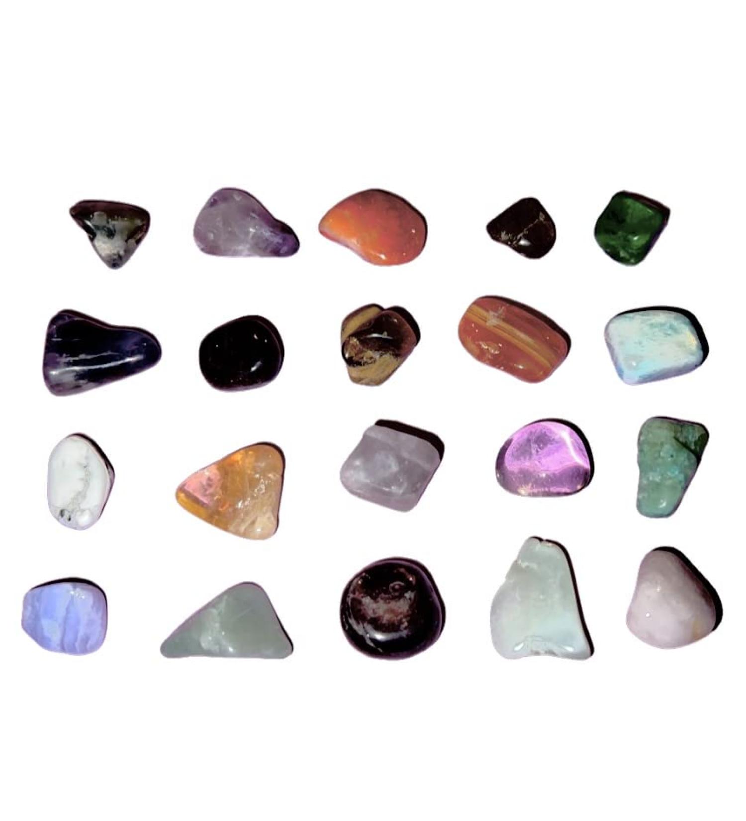 Shropshire Crystals Selection of 20 x Natural Crystals in Gift Box - 8-15mm Per Stone - Buy Online on GoSupps.com