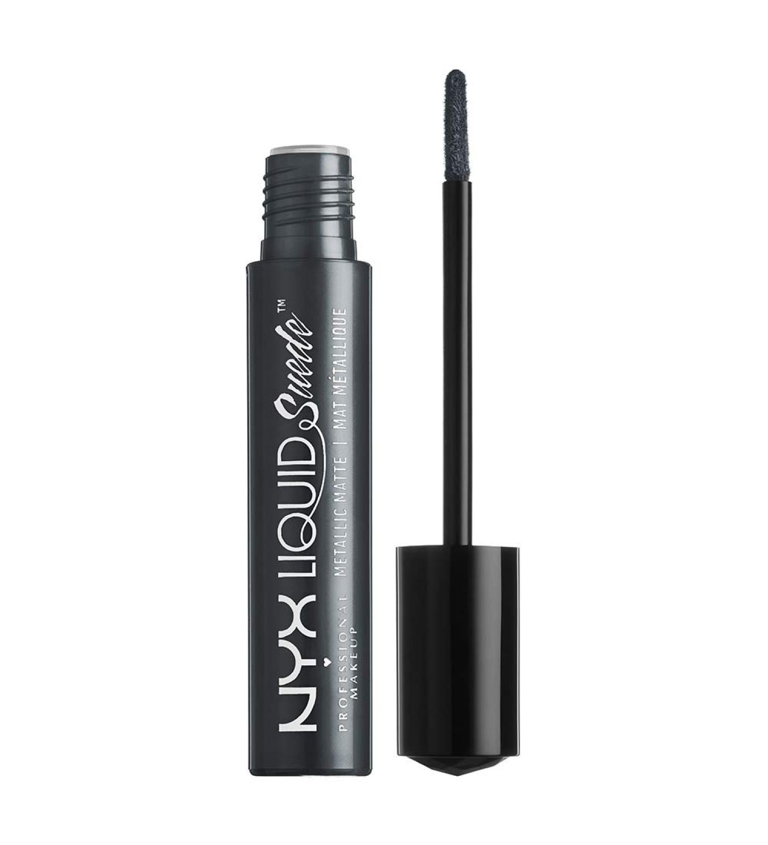 Buy NYX Liquid Suede Metallic Matte Lipstick - Go Rogue (Gun Metal) | International Shipping Available - Buy Online on GoSupps.com