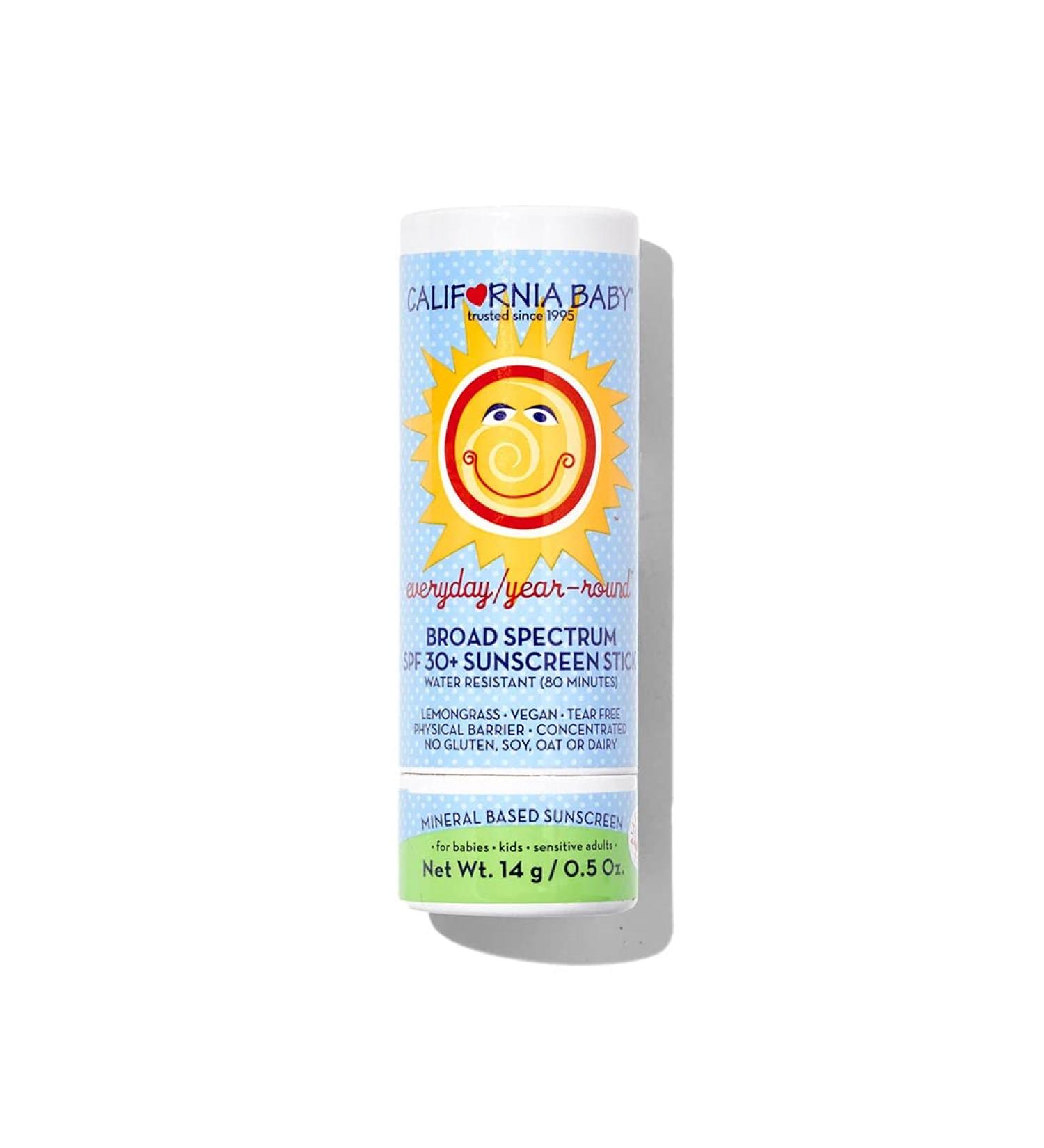 California Baby SPF30+ Sunscreen Lotion - Water Resistant, Hypoallergenic - 0.5oz (Pack of 1) - Buy Online on GoSupps.com