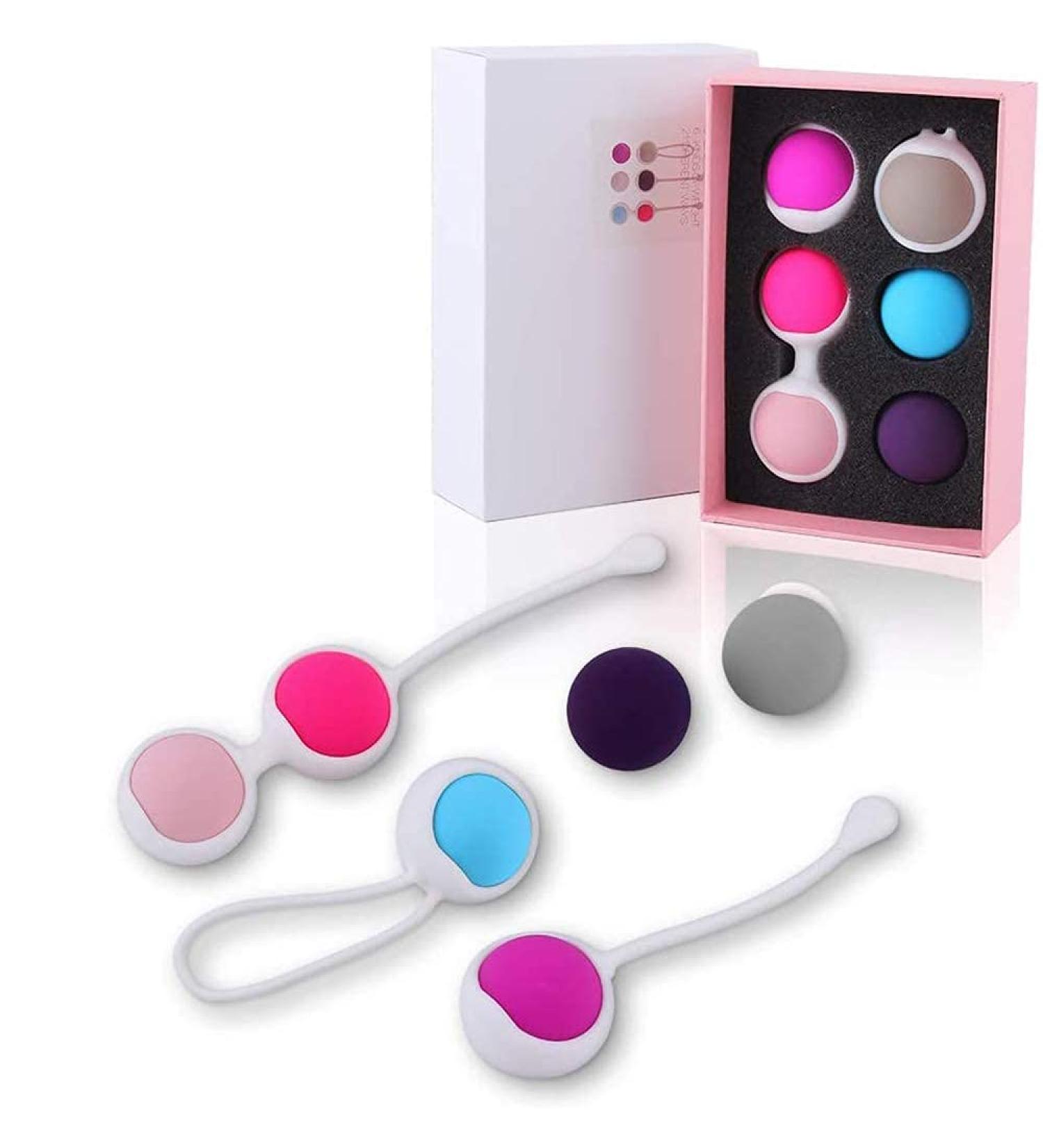 Shop Kegel Balls for Tightening | 6-Weight Exercise Kit for Bladder Control & Pelvic Floor Strength - Silicone Kegel Balls for All Levels - Buy Online on GoSupps.com