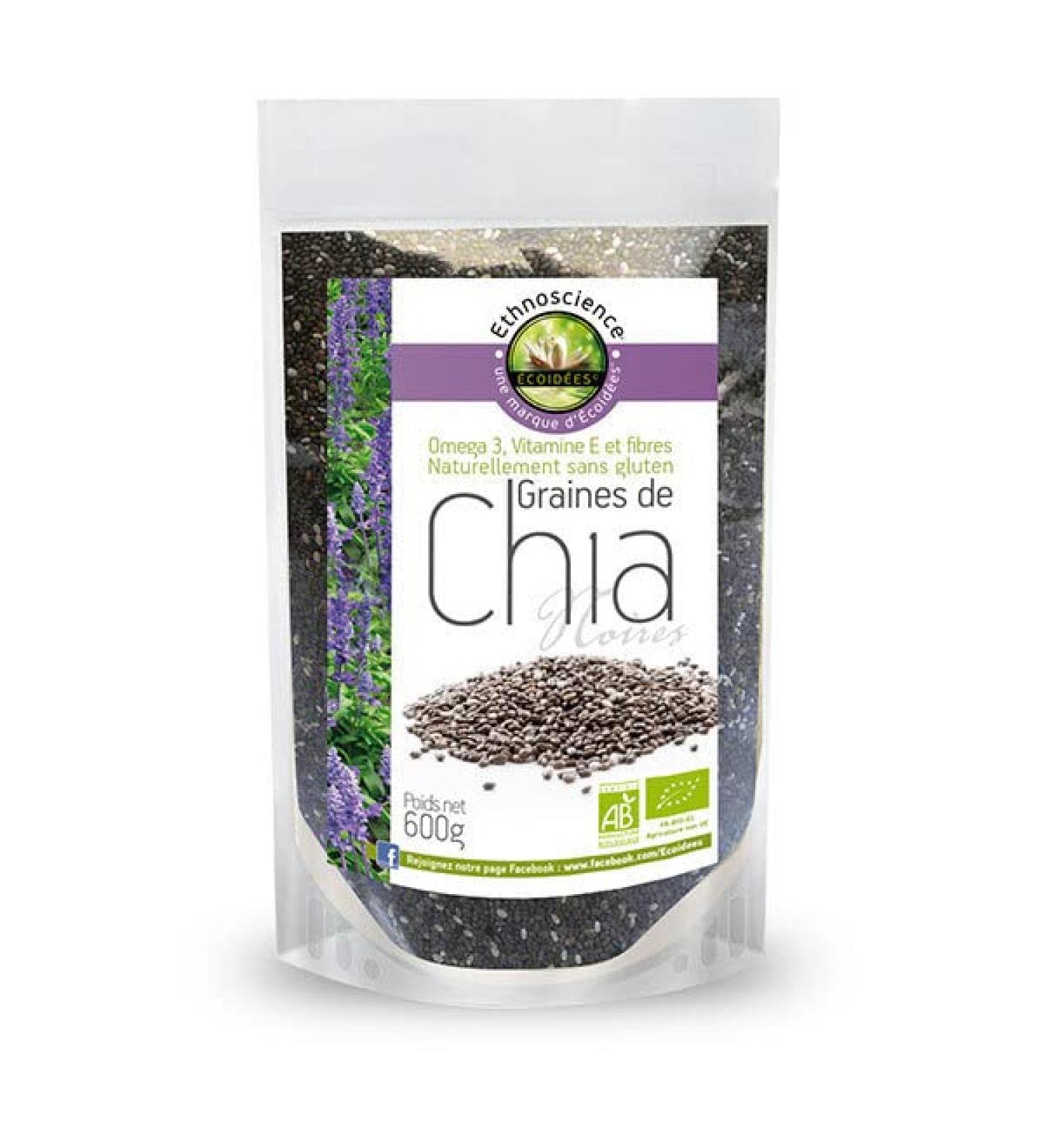 GRAINES DE CHIA 600G ECOID ES UNIT  - Buy Online on GoSupps.com