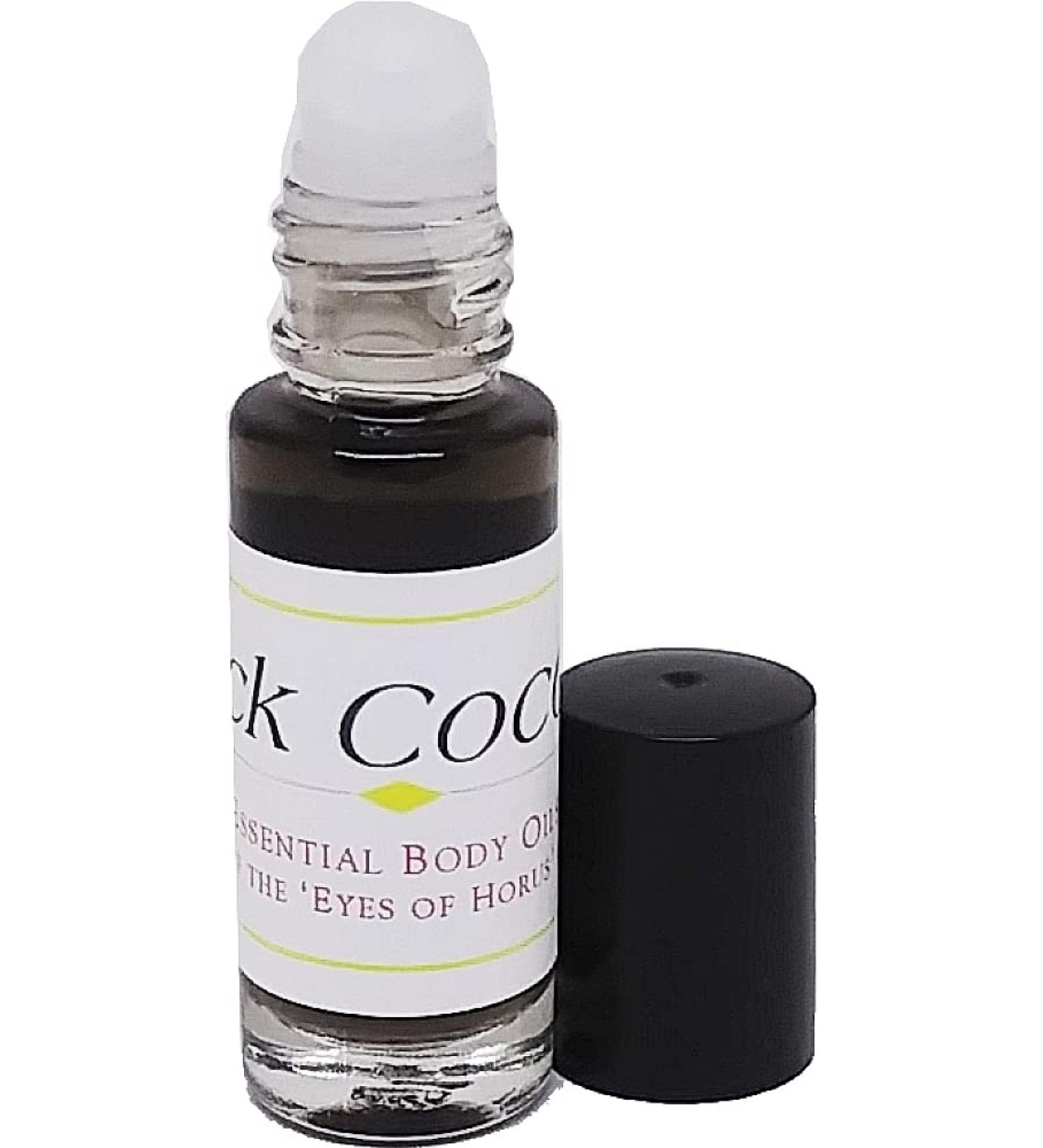 Black Coconut Scented Body Oil Fragrance Roll-On - Dark Grey - 1/8 oz. - ID#33028 0.13 Fl Oz (Pack of 1)