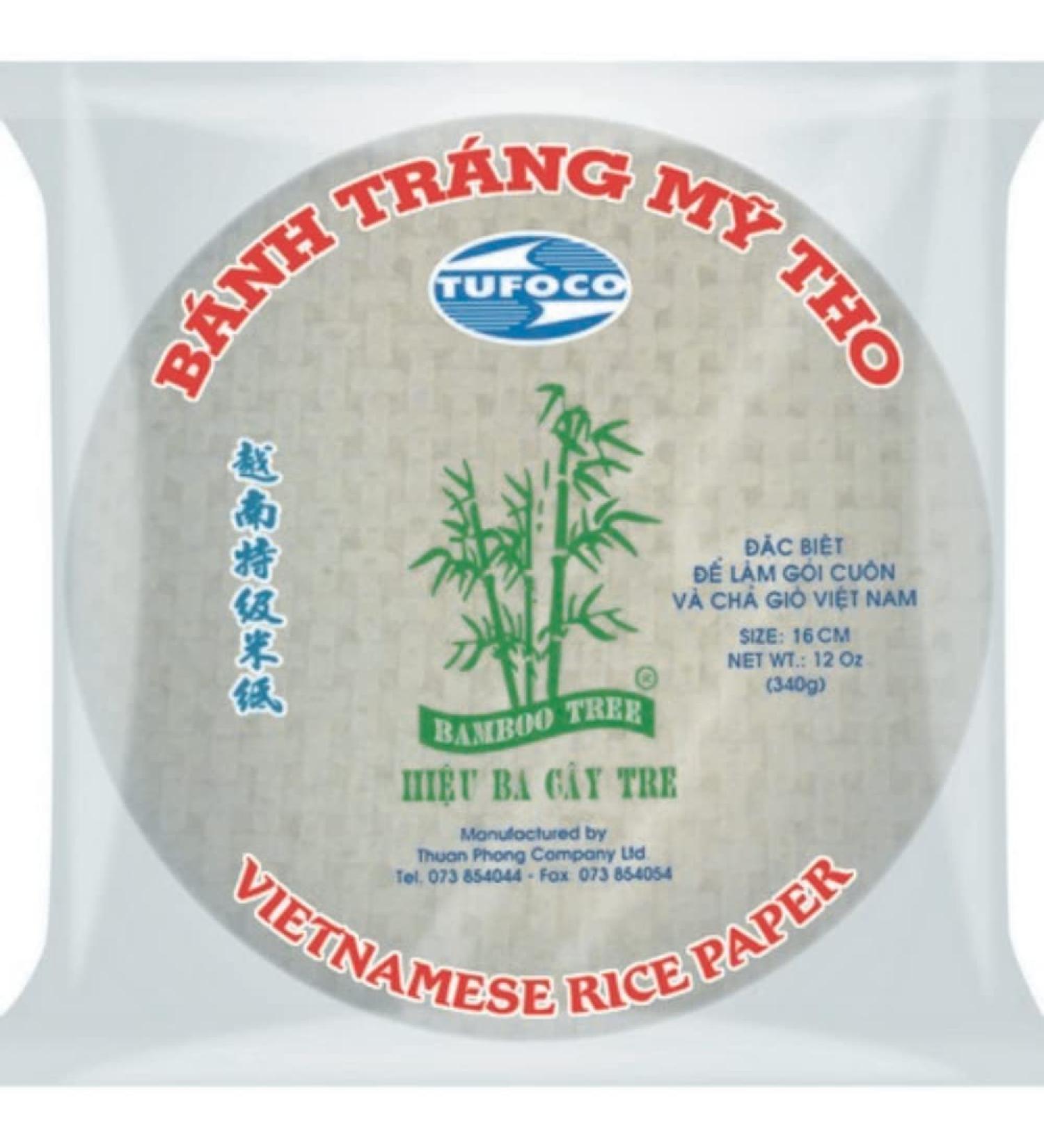 BAMBOO TREE Rice Paper 16Cm (Springroll) - 340g Pack - Authentic Vietnamese Wrap for Spring Rolls - Buy Online on GoSupps.com