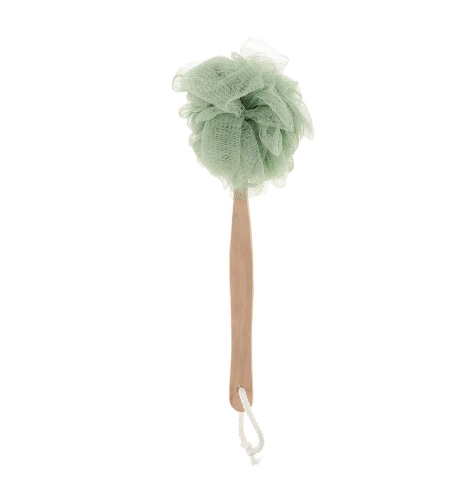 Soft Green Bath Sponge - Long Handled Shower & Soap Sponge for Ultimate Comfort - Buy Online on GoSupps.com