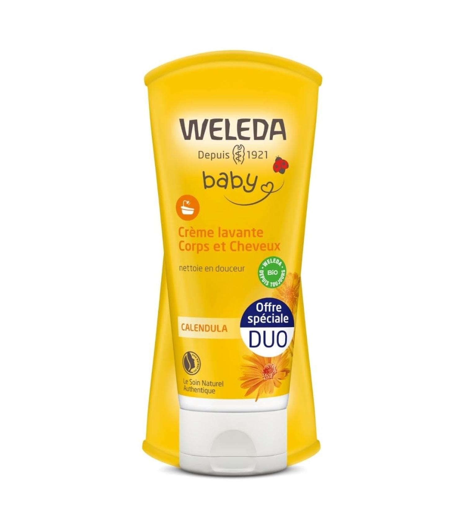 Weleda Duo Baby Hair & Body Wash Cream 2x200 ml
