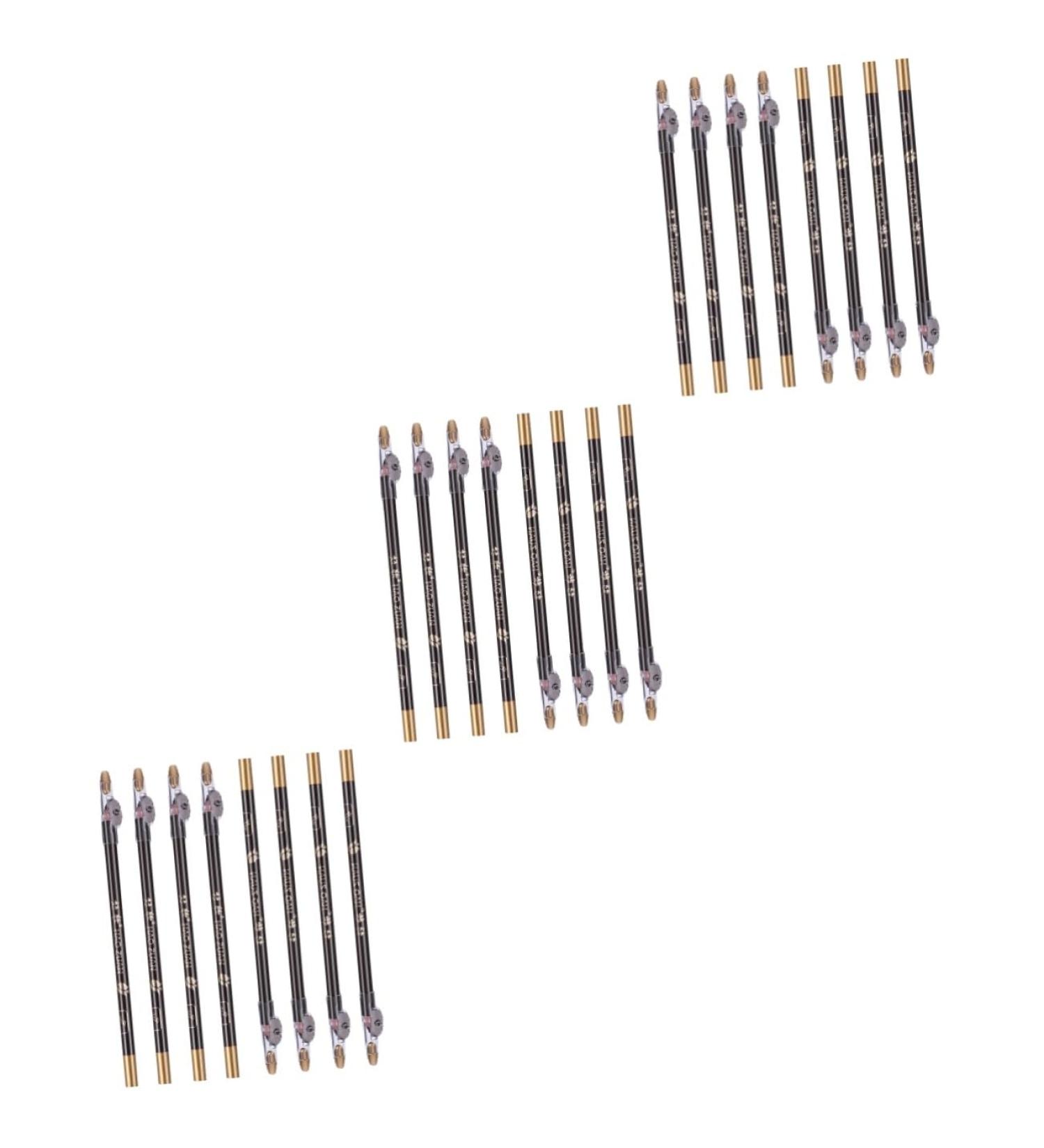 Didiseaon 24 Pcs Pencil Sharpener Eyebrow Pencil Eyeliner Brown Pencil with Sharpener Makeup Pencil Wooden 1 count (Pack of 1) Blackx3pcs - Buy Online on GoSupps.com