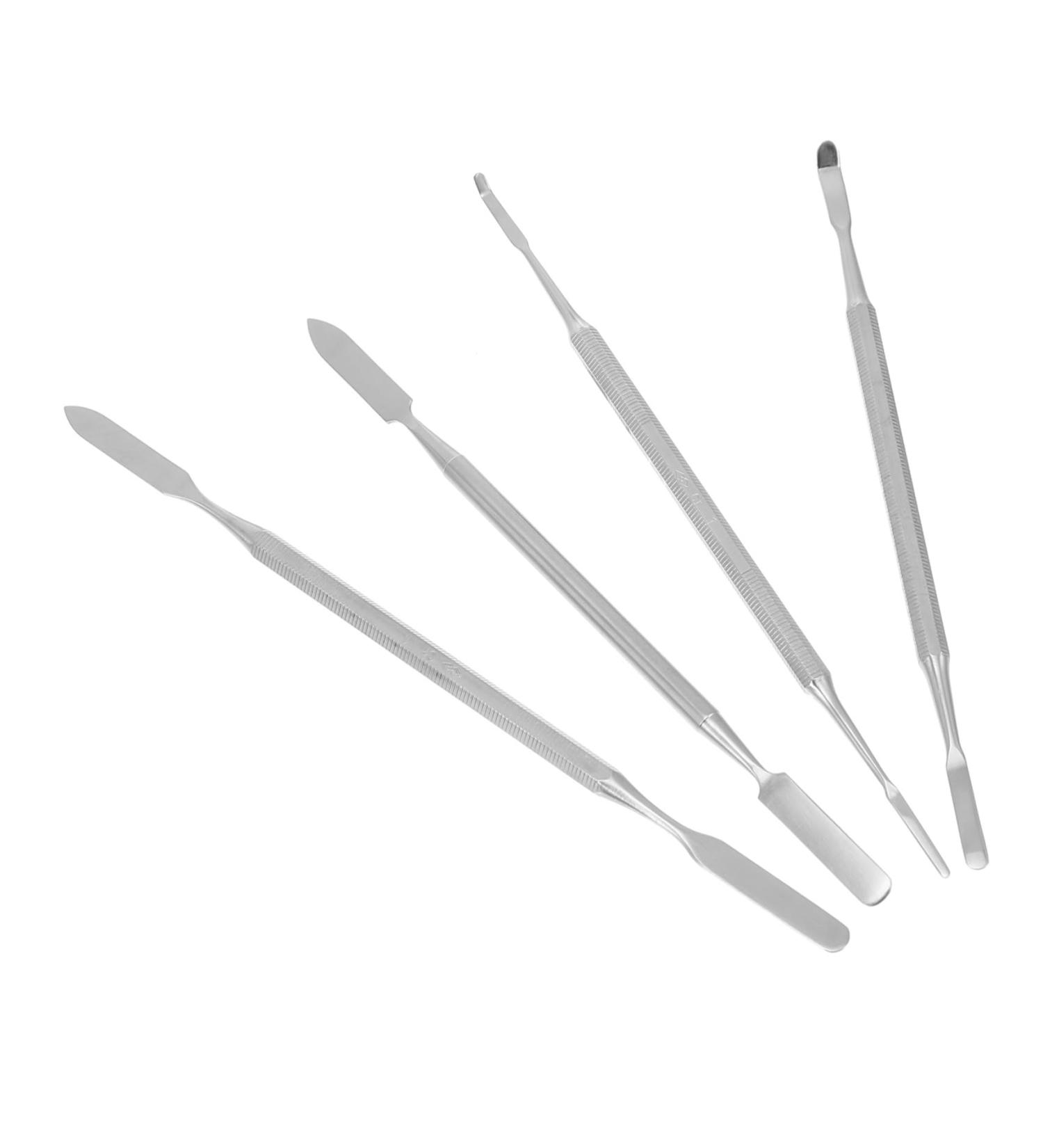 4 pi ces B tons Cosm tiques Acier Inoxydable Outils de M lange Maquillage et Manucure Spatules Multifonctions pour Salon et Usage Familial - Buy Online on GoSupps.com