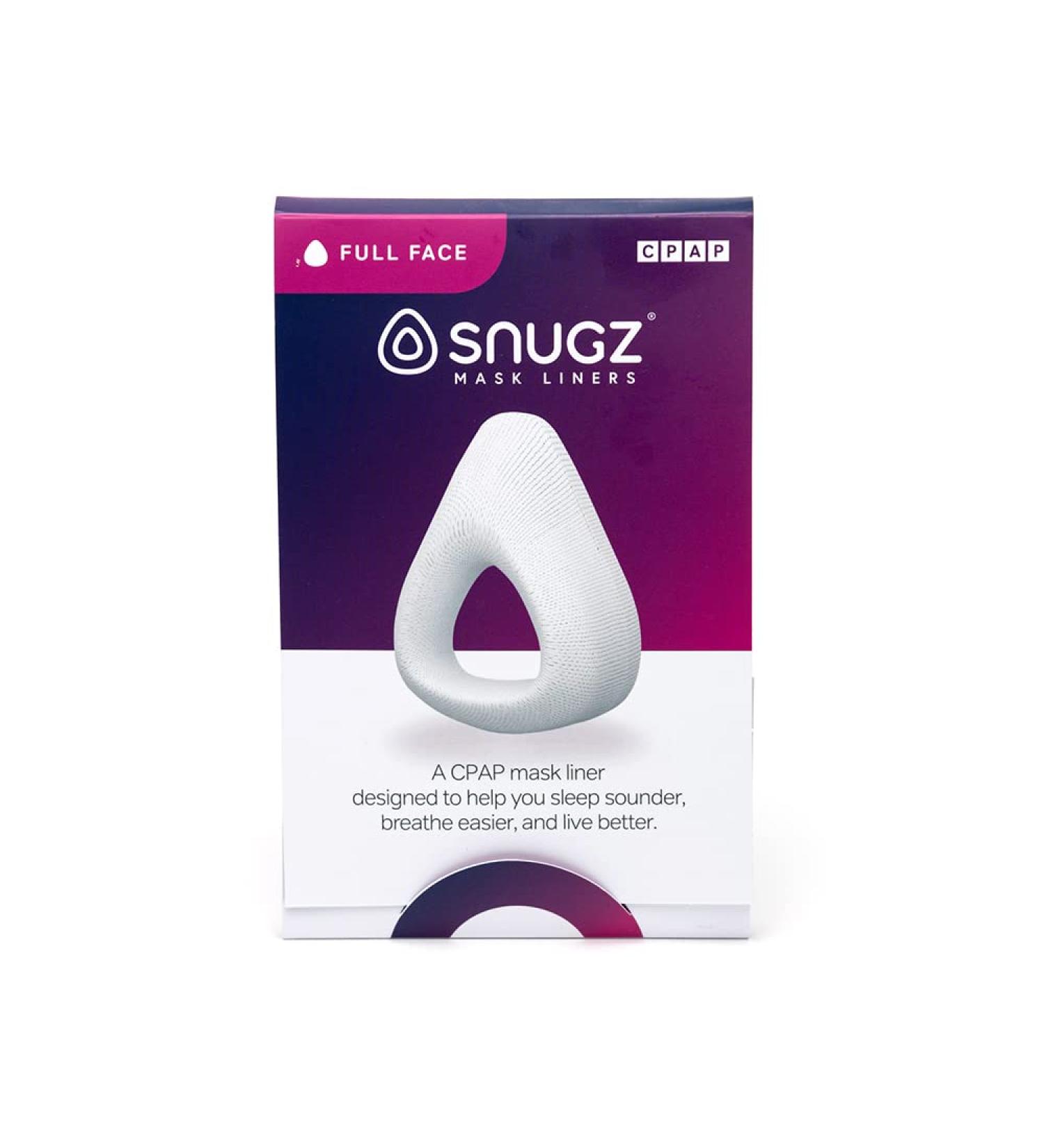Snugz CPAP Mask Liners - Machine Washable - Pack of 2 - Lasts 90 Days - Full Face - One-Size-Fits-Most - Buy Online on GoSupps.com