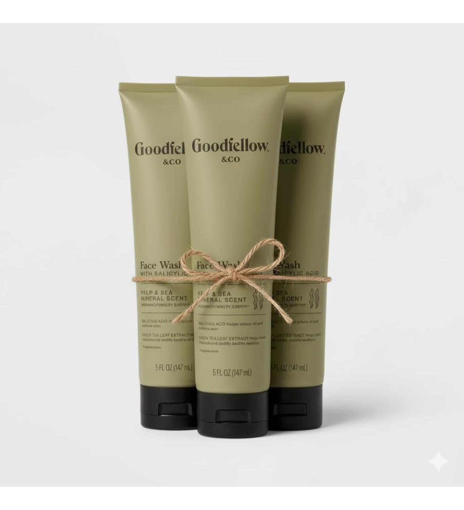 Goodfellow & Co Face Wash with Salicylic Acid Kelp & Sea Mineral Scent Everyday Acne & Oily Skin Cleanser 5 fl oz (Bundle of 3) - Buy Online on GoSupps.com