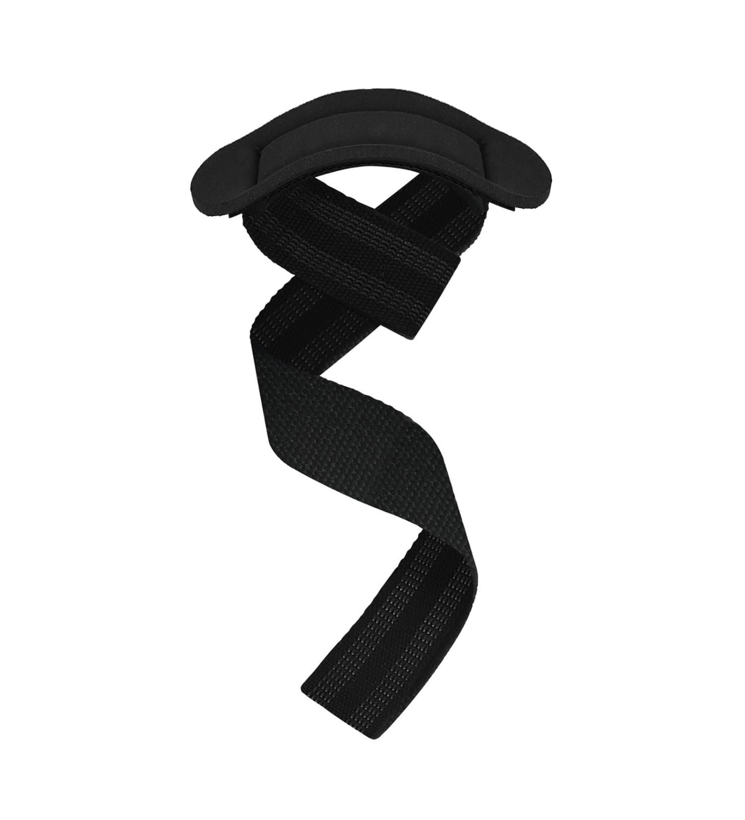 Professional Strength Training Aid - Padded Lifting Straps & Wrist Supports (60 cm) for Bodybuilding & Fitness | Black - Buy Online on GoSupps.com