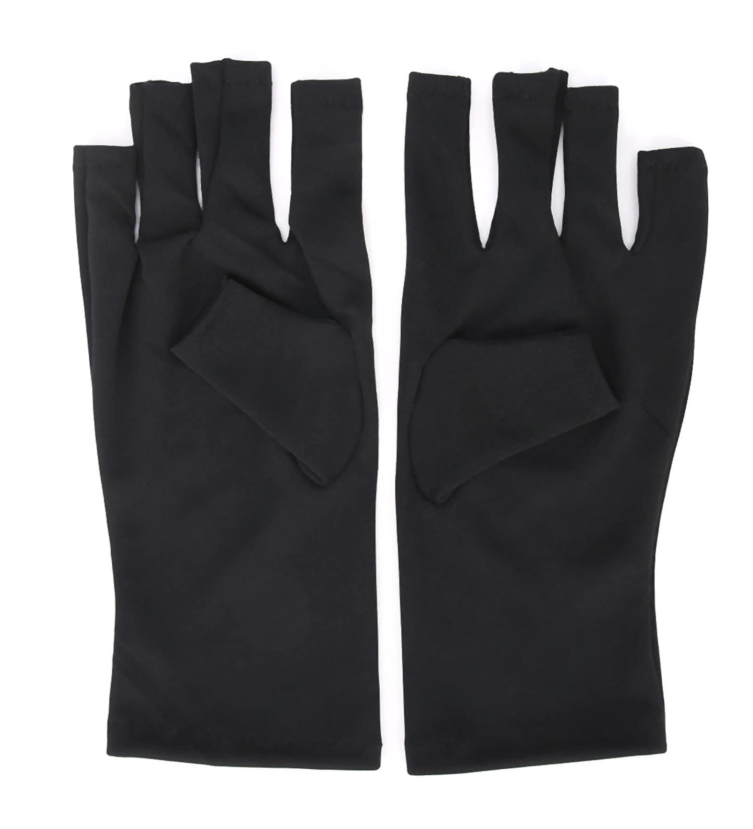 1 Pair Nail Art Protection Gloves Anti UV Glove LED Nail Art Curing Lamp Protection Glove Manicure Protection Glove Skin Care Glove (Black) - Buy Online on GoSupps.com