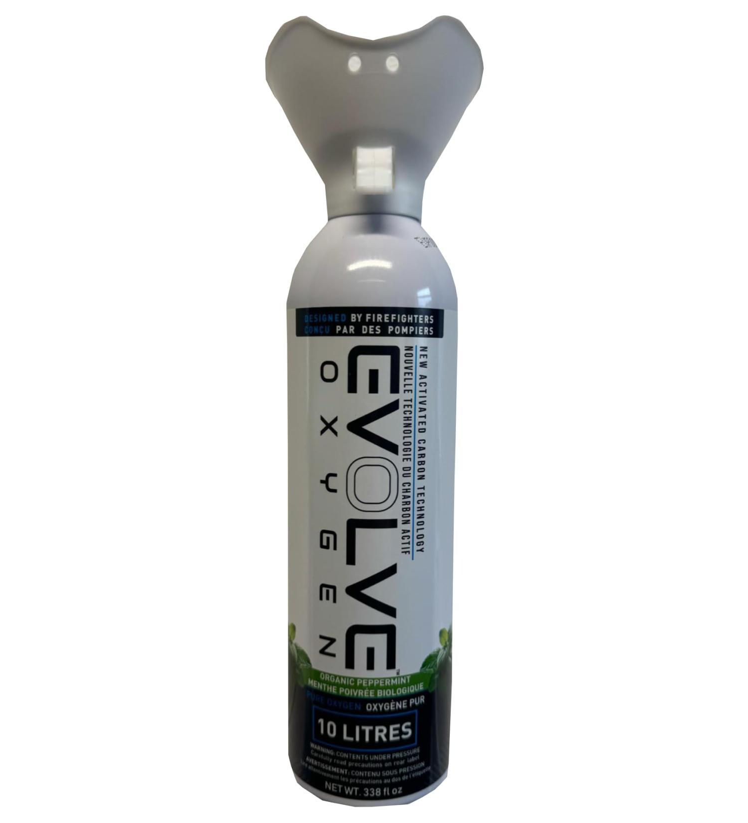 Flavored: 10L Pure Oxygen Canister | Flavored and Infused with Organic Peppermint. 99.7% Supplemental Oxygen Can | Patented Compact Compression Technology | Enhances Concentration Performance Energy & Recovery | Ideal for Sports Study & Travel | 1 Pack |  - Buy Online on GoSupps.com