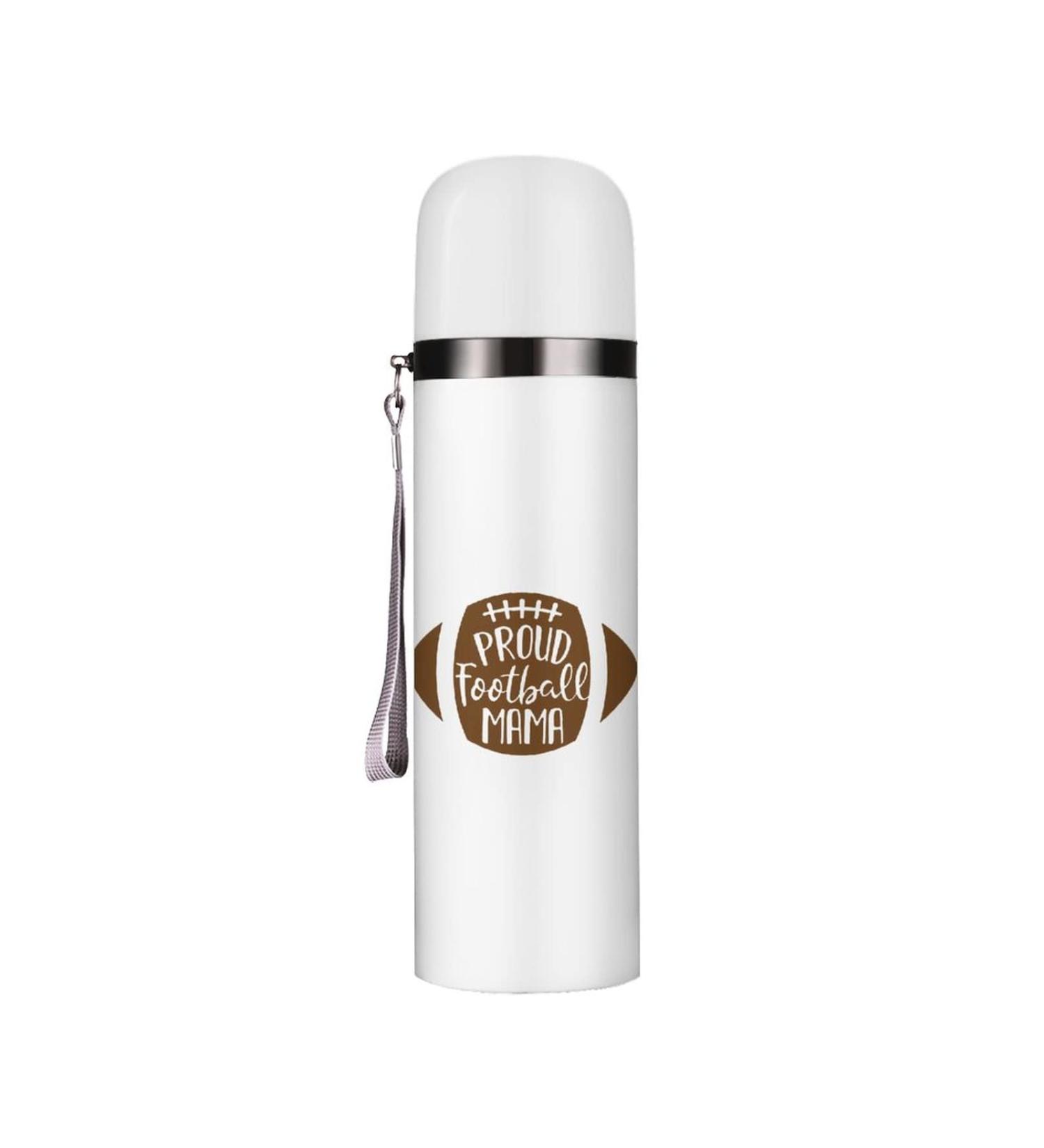 Proud Football Mama Insulated Water Bottle 19 OZ Stainless Steel Travel Mug For Drink Sports Camping Hiking Outdoors - Buy Online on GoSupps.com