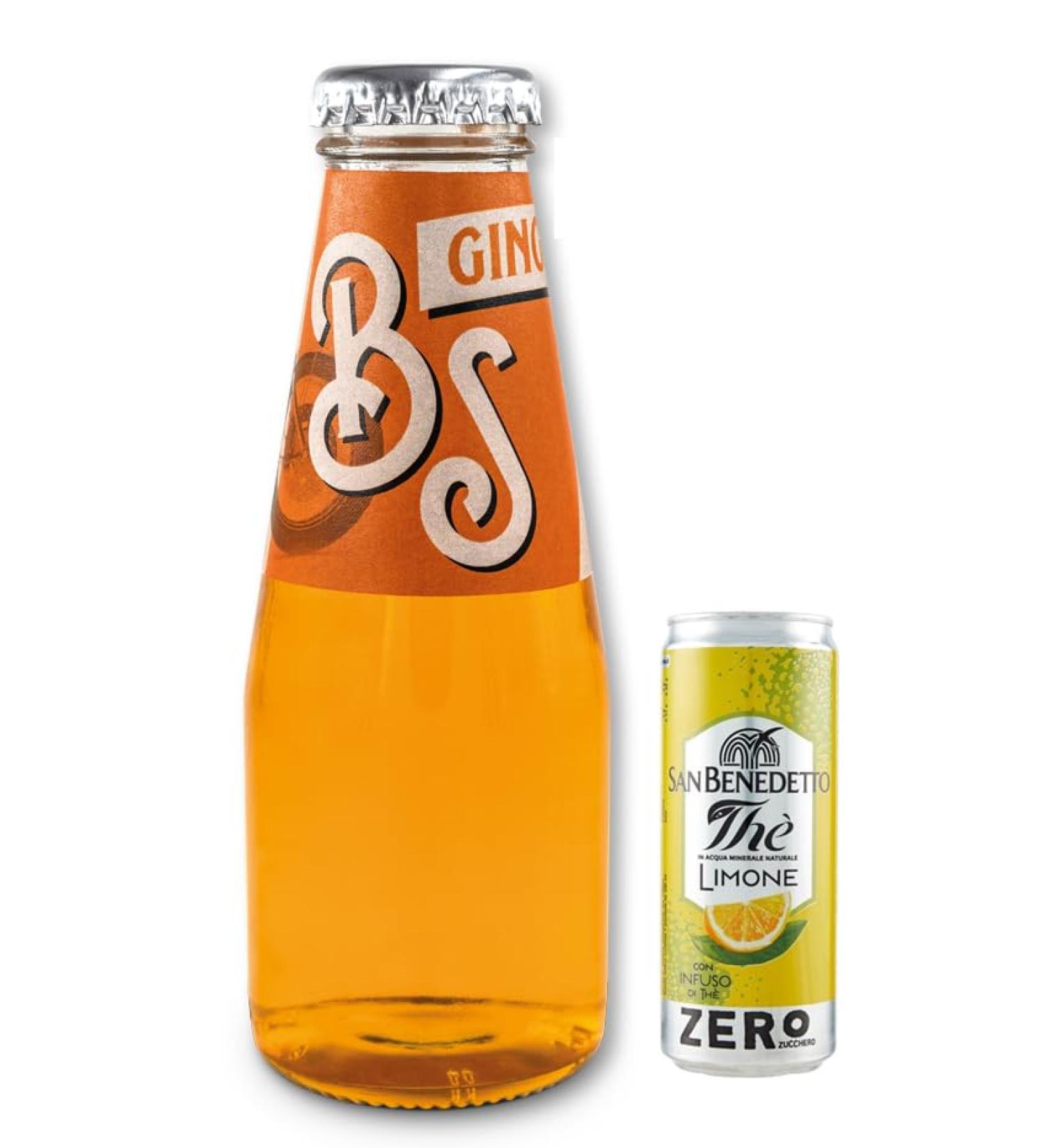 Bitter Salfa Ginger Lot de 48 bouteilles en verre jetables sans alcool 10 cl + 1 bo te de th glac San Benedetto au citron sans sucre 330 ml - Buy Online on GoSupps.com