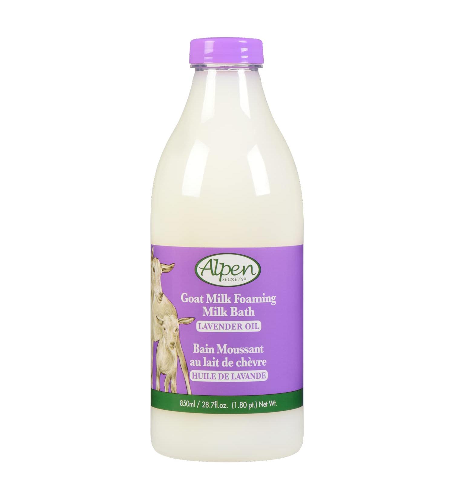 Alpen Secrets Goat Foaming Milk Bath with Lavender Oil 28.7 Fl Oz - Pack of 2 | Lavender Scented Bath Soak - Buy Online on GoSupps.com