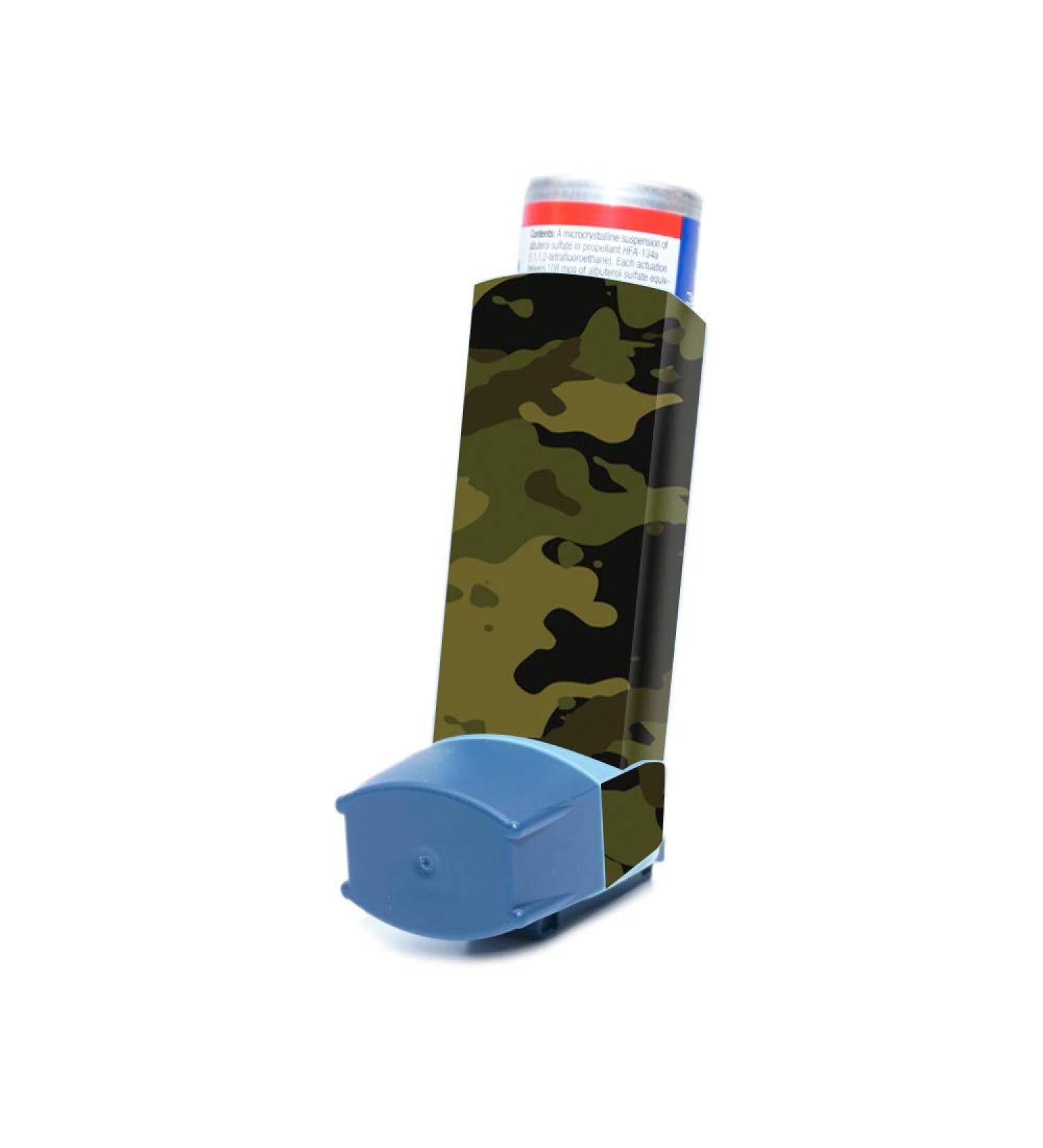 MightySkins Skin for Ventolin HFA Asthma Inhaler - Green Camouflage | Protective Durable and Unique Vinyl Decal wrap Cover | Easy to Apply Remove and Change Styles | Made in The USA
