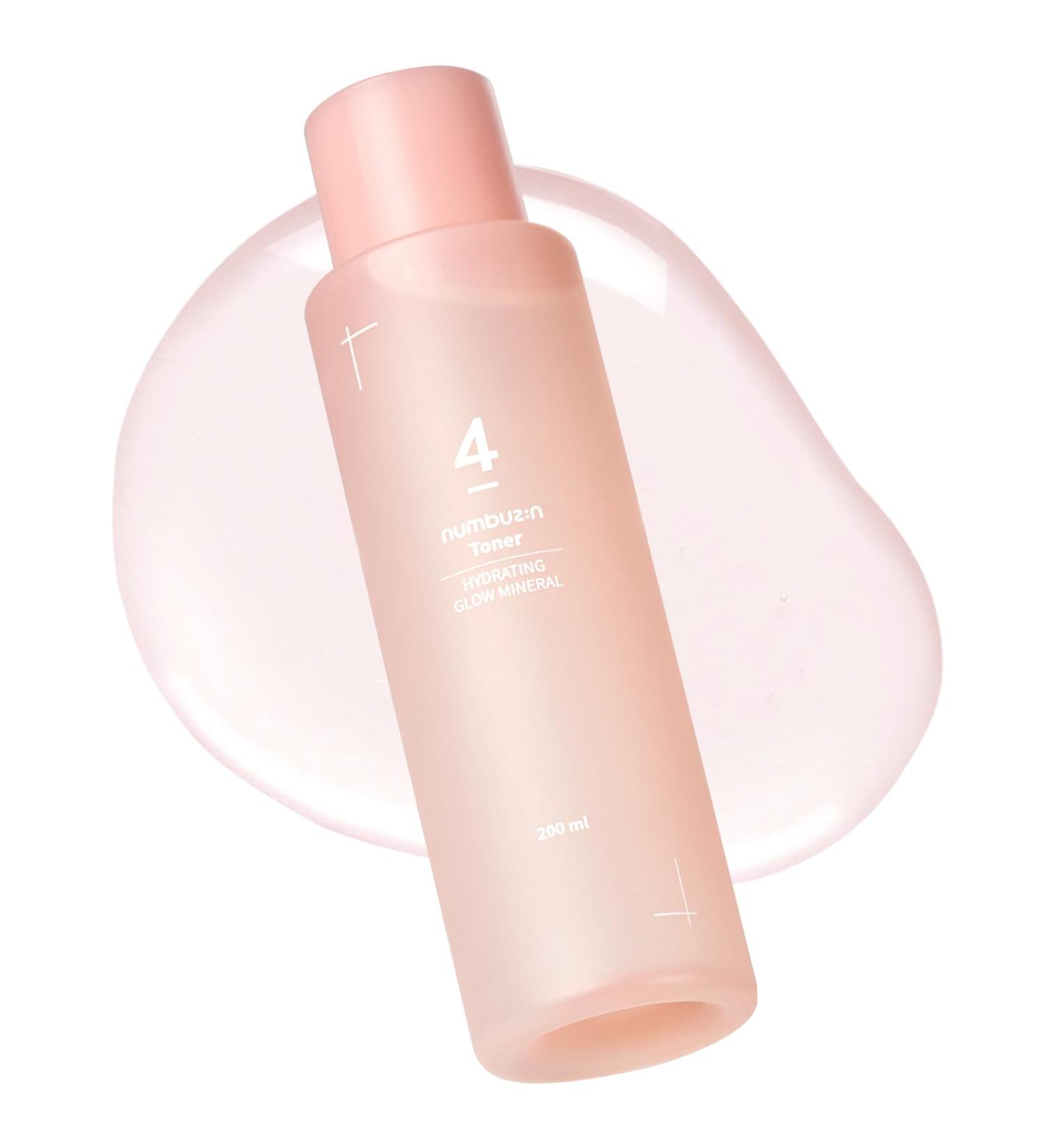 numbuzin No.4 Hydrating Glow Mineral Toner - Deep Hydration & Glowy Skin | Thermal Water Hyaluronic Acid Niacinamide | Gentle Exfoliation & Makeup Booster | 6.76 Fl Oz - International Shipping Available - Buy Online on GoSupps.com