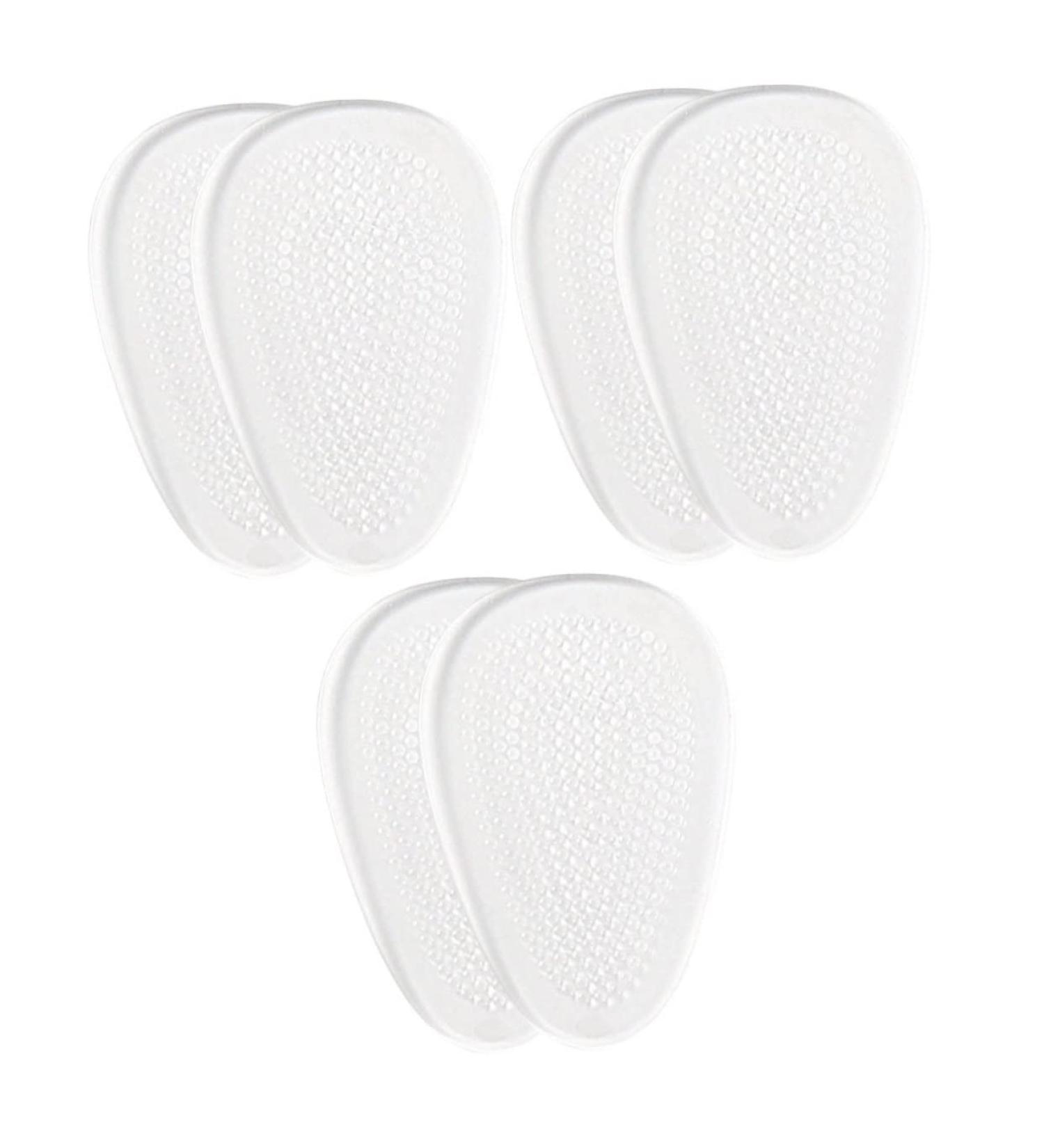 NOLITOY 3 Pairs Shock-Absorbing Anti-Slip Mat Silicone Heel Protectors Invisible Gel Pads for Women's High Heels Soft Breathable Cushion Inserts - Buy Online on GoSupps.com