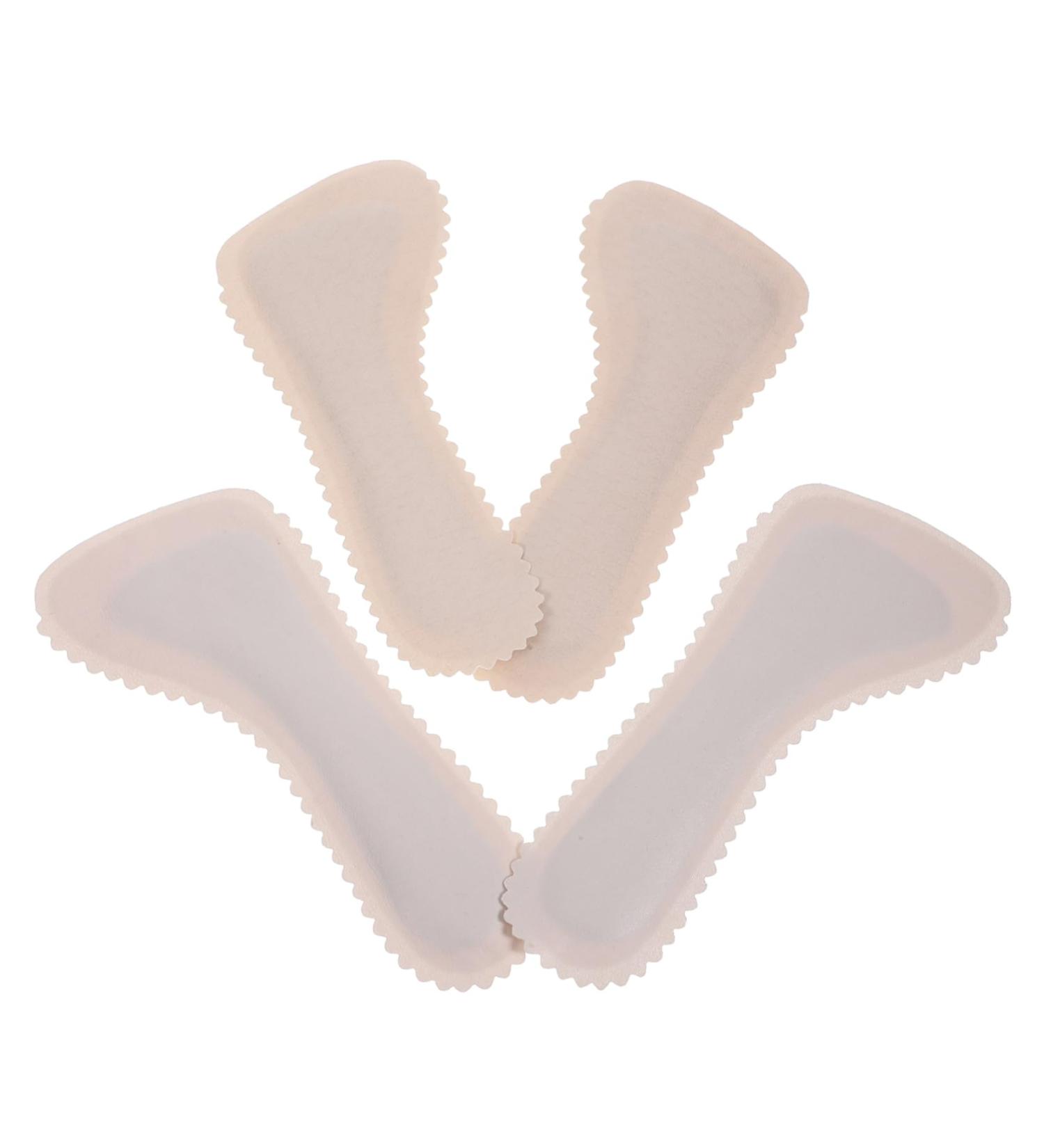 Minkissy 4 Pairs Cork Cropped Insole Inserts for Women - Anti-Slip Sandal Padding Self-Adhesive Shoe Insoles Comfortable Foot Support - Buy Online on GoSupps.com