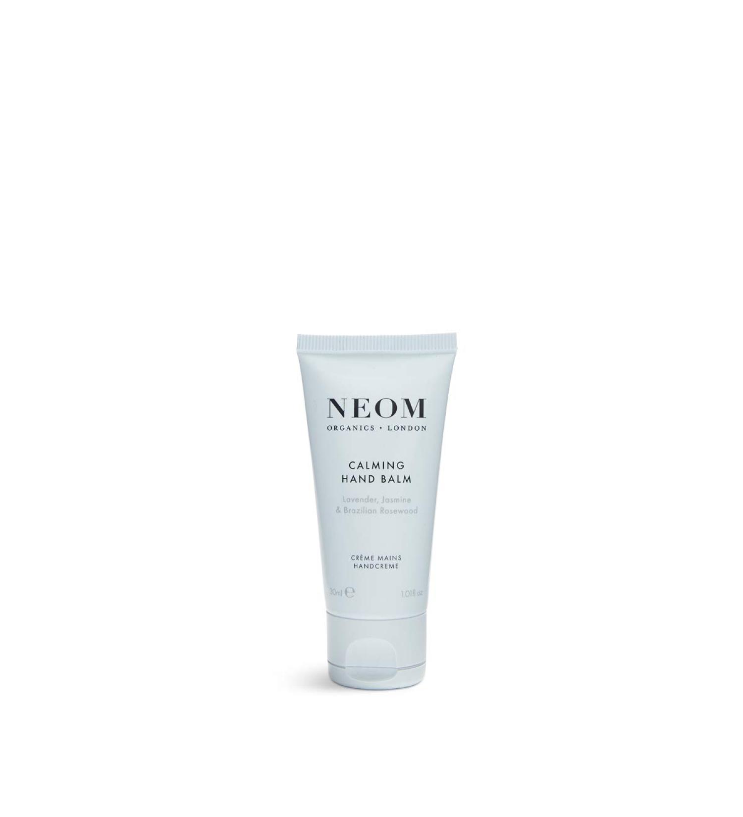 Neom Calming Hand Balm 30ml | 100% Natural Lavender Jasmine & Rosewood | Moisturising Shea Butter | International Shipping - Buy Online on GoSupps.com