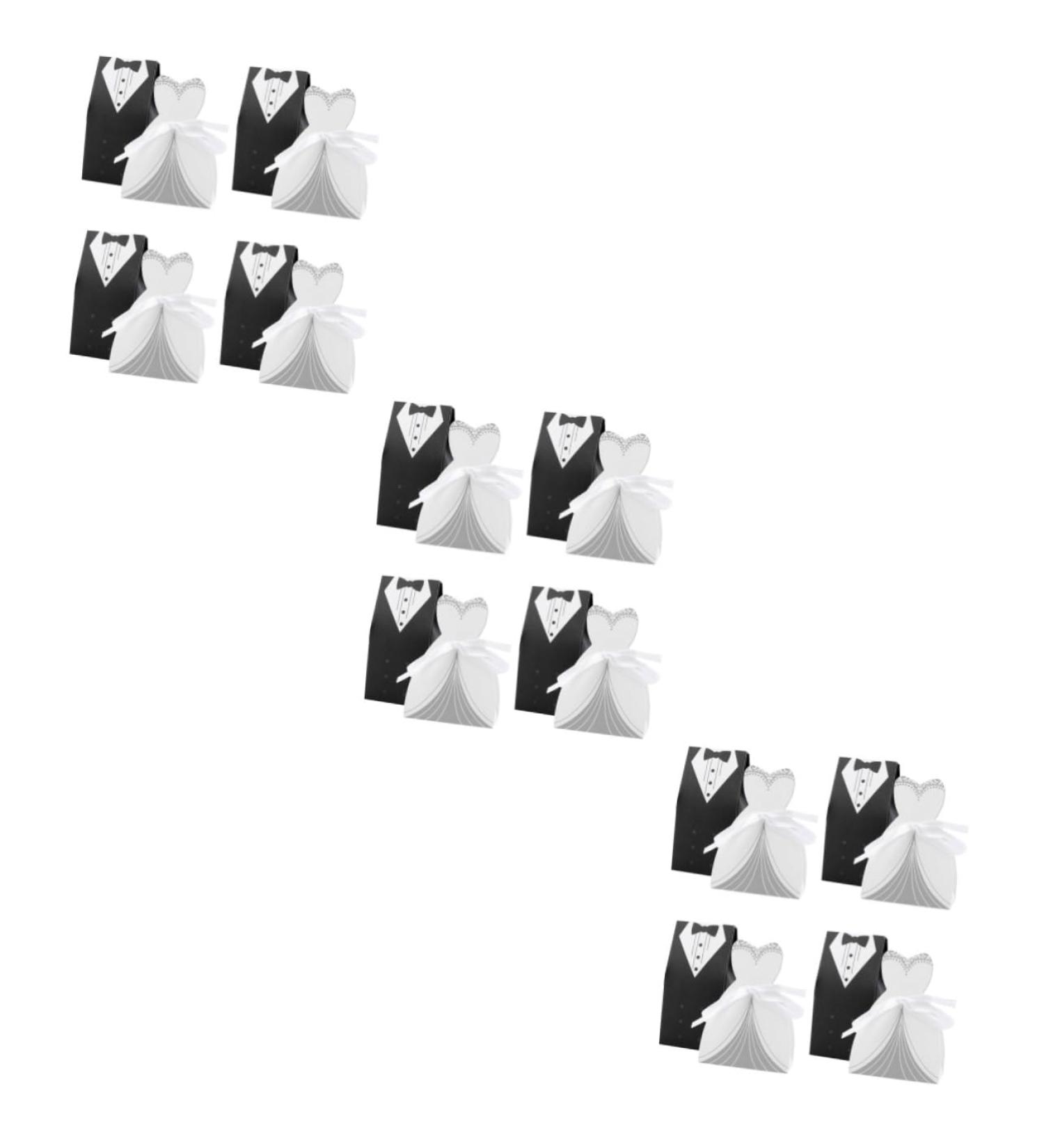 Healeved 120 Pcs Deep Impression Bag Delicate Patterns Wedding Candy Case Candy Box Bride Box Paper - Buy Online on GoSupps.com