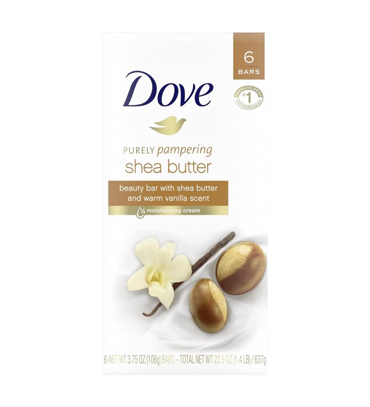 Dove Beauty Bar - Shea Butter with Warm Vanilla - 4 oz - 6 ct - 2 pk